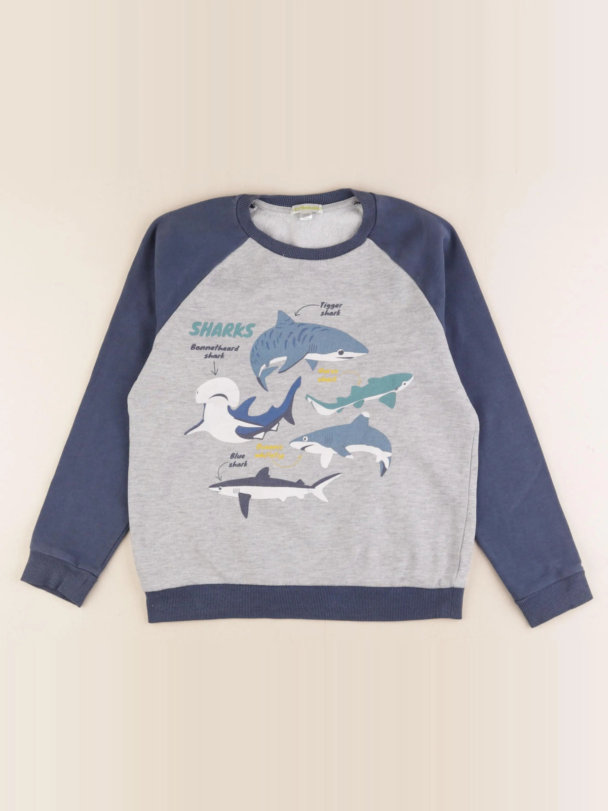 Vertbaudet - sweat multicolore - 10 ans
