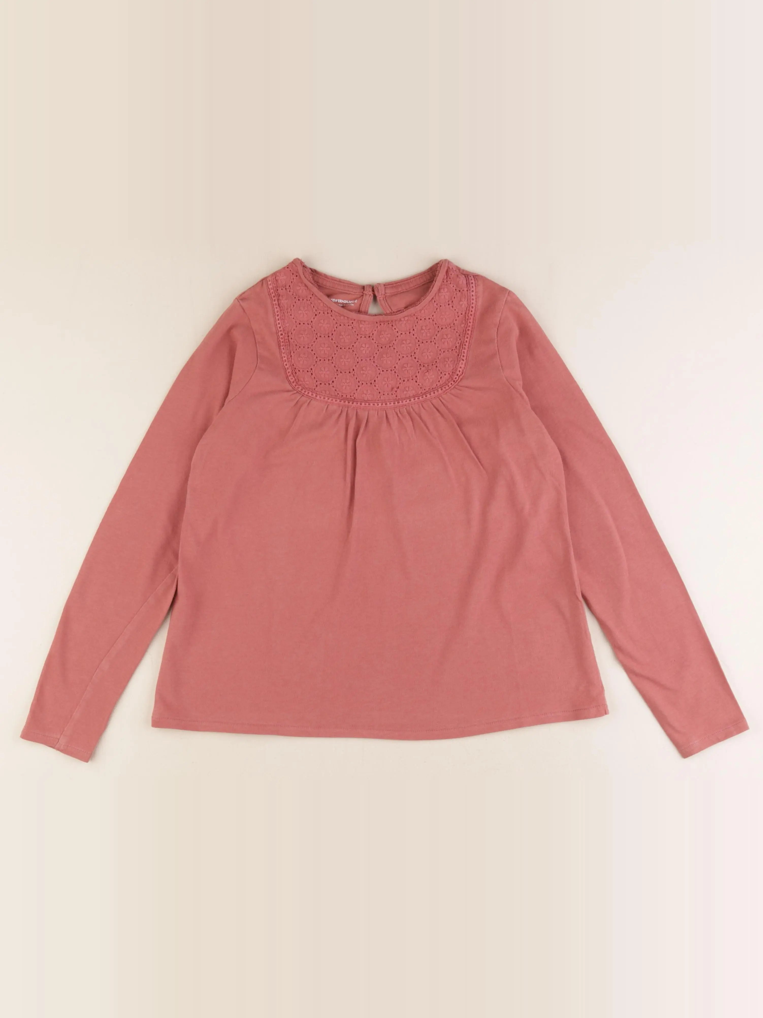 Vertbaudet - tee-shirt rose - 10 ans