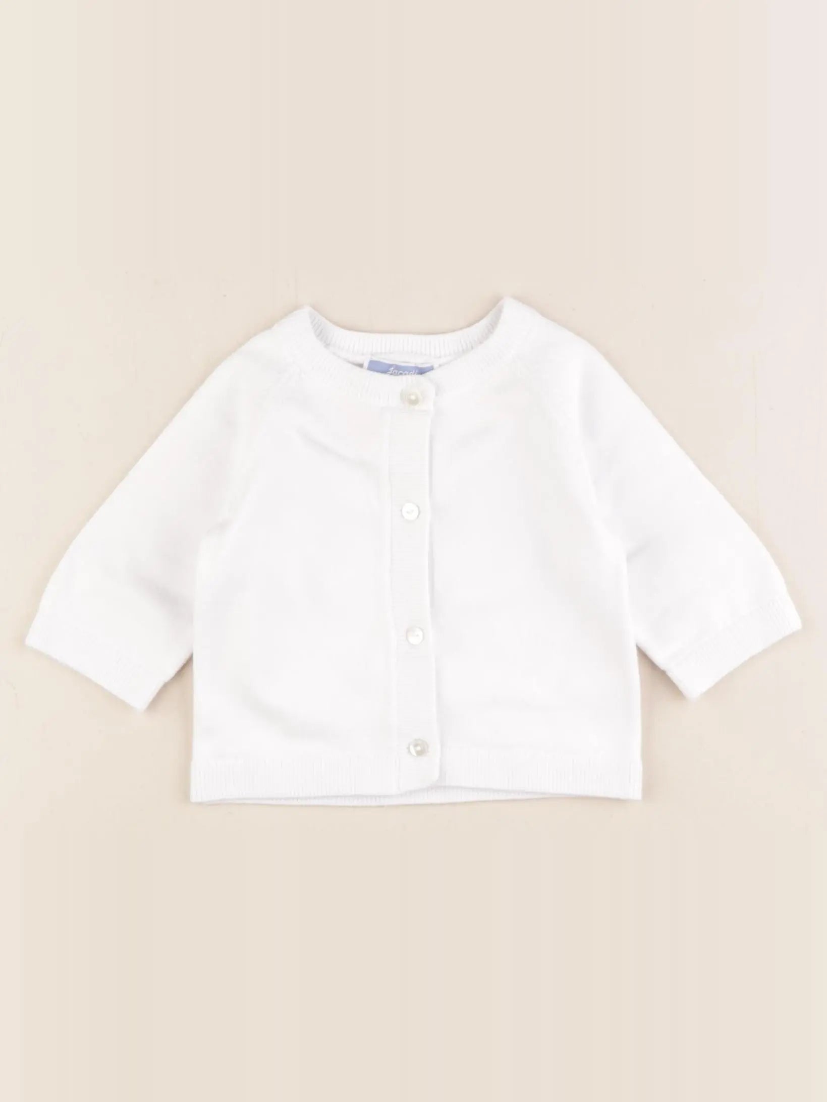 Jacadi - gilet blanc - 3 mois
