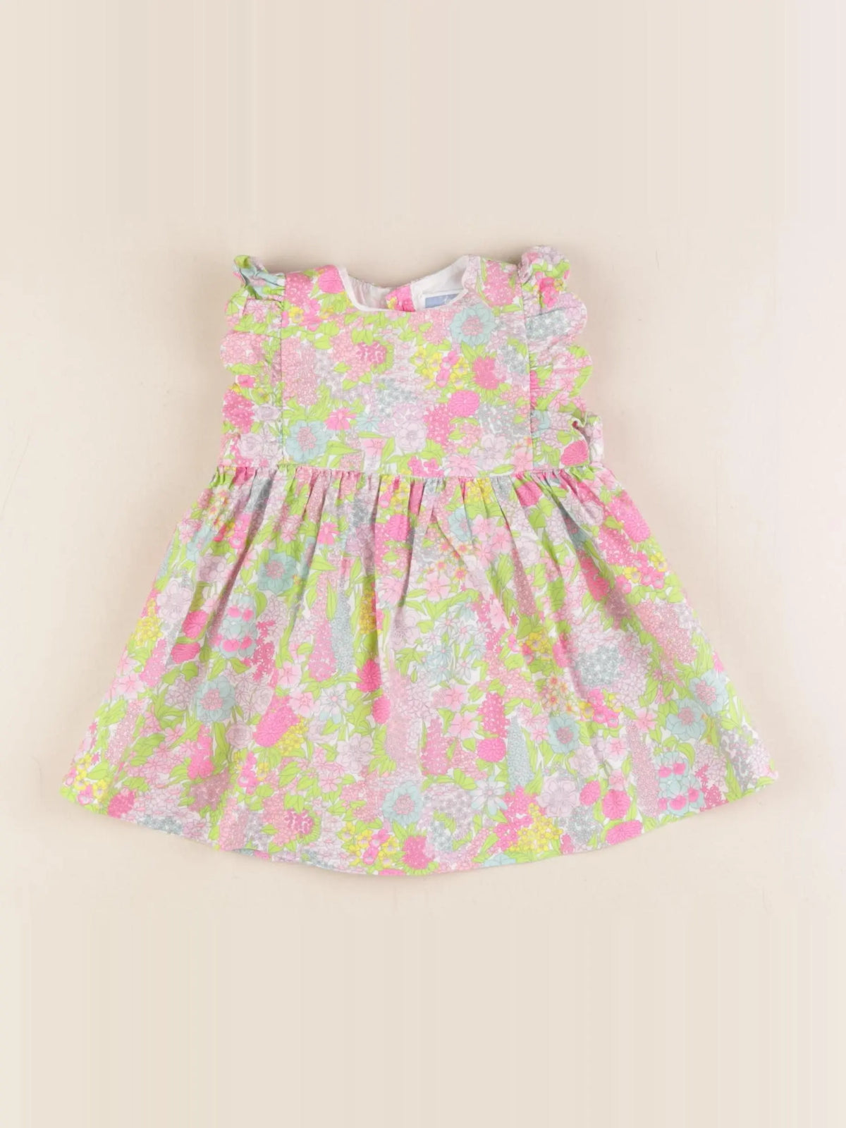 Jacadi - robe liberty multicolore - 6 mois