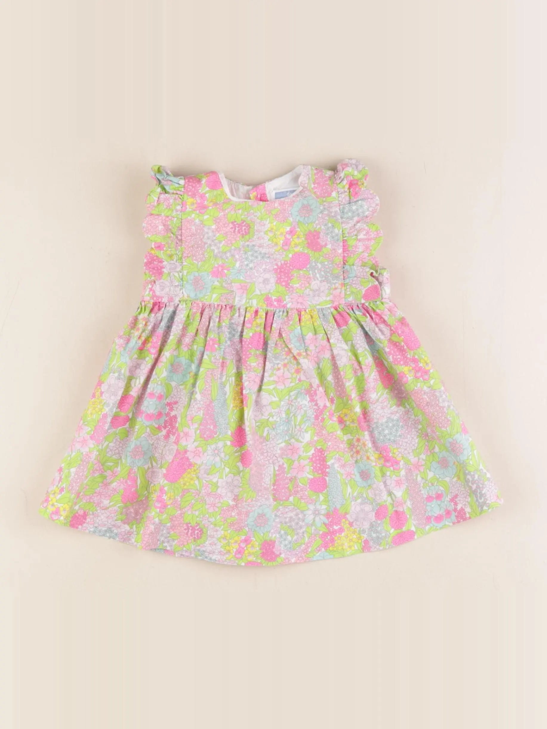 Jacadi - robe liberty multicolore - 6 mois