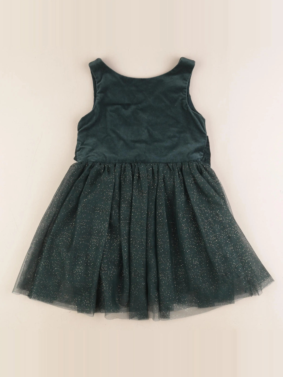 Vertbaudet - robe vert, or - 4 ans