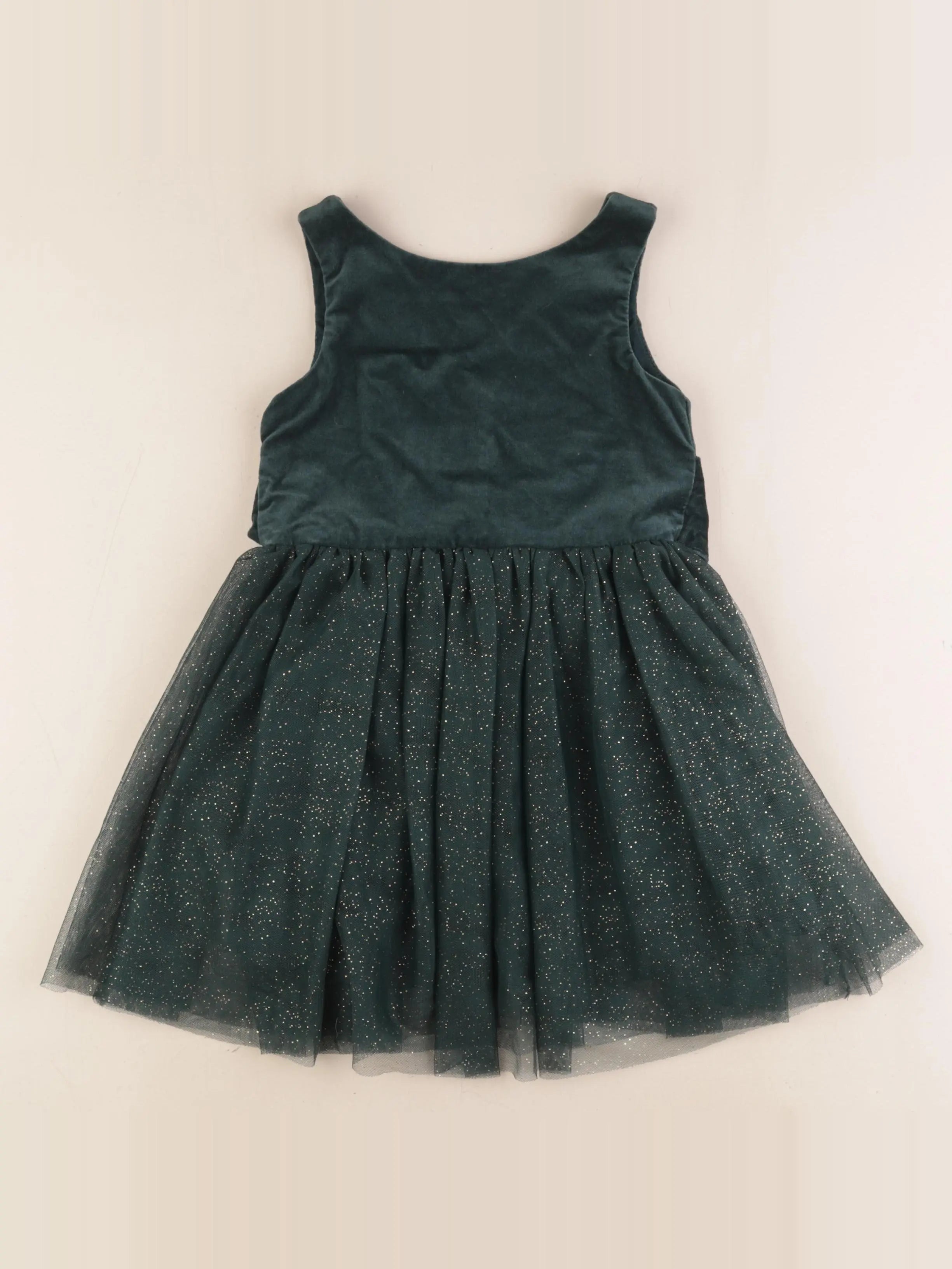 Vertbaudet - robe vert, or - 4 ans