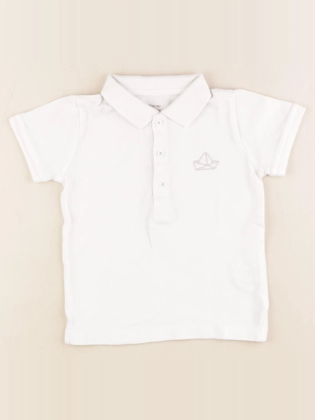 Boutchou - polo blanc - 24 mois