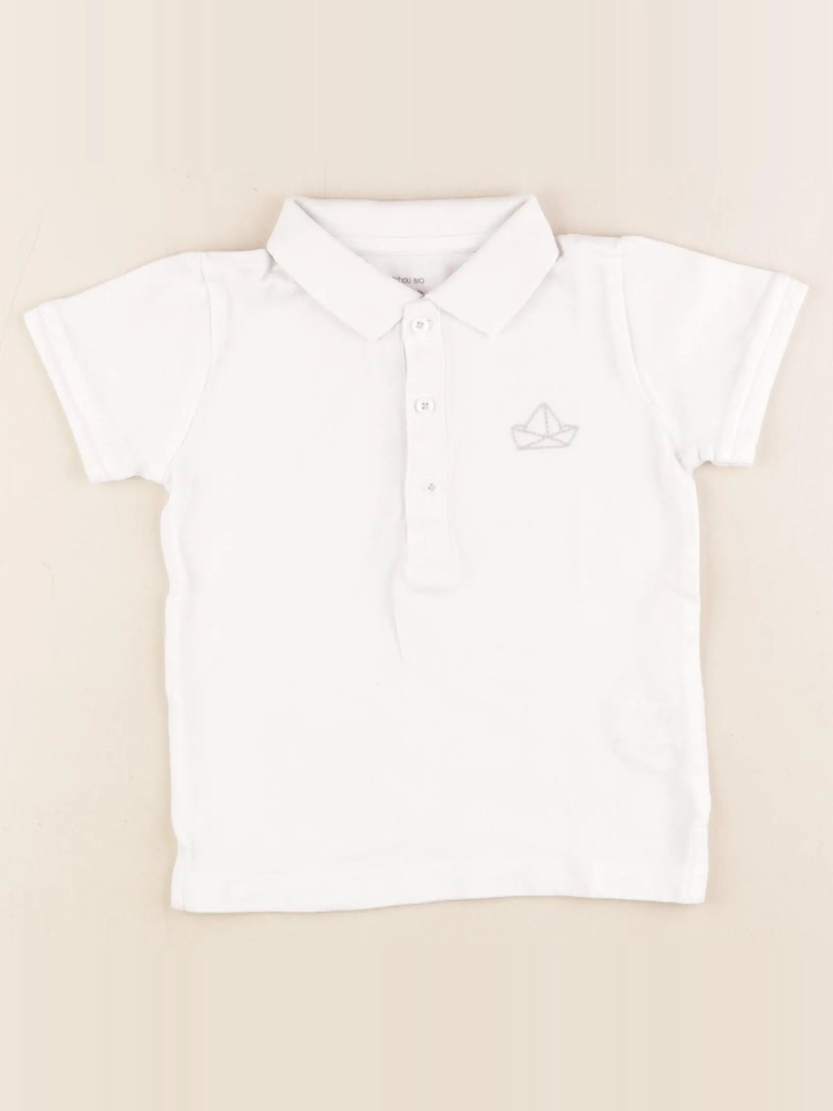 Boutchou - polo blanc - 24 mois