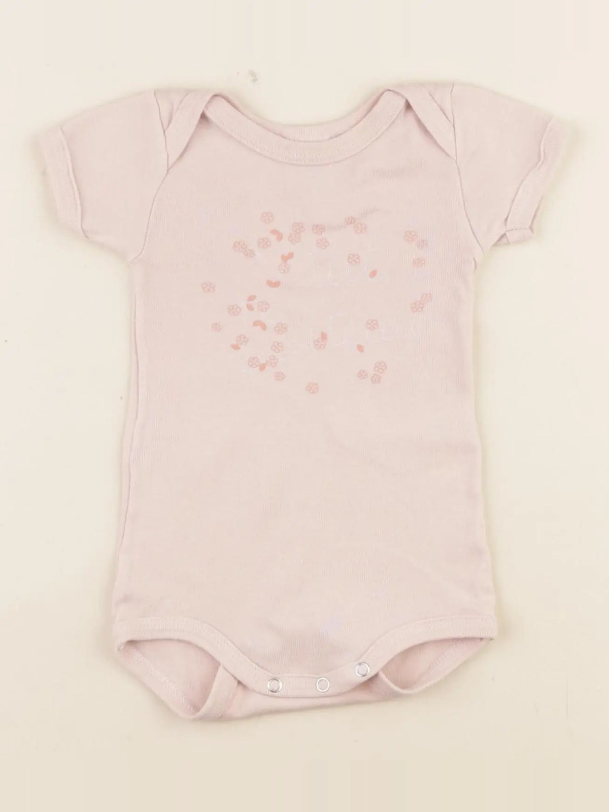 Petit Bateau - body rose - 3 mois