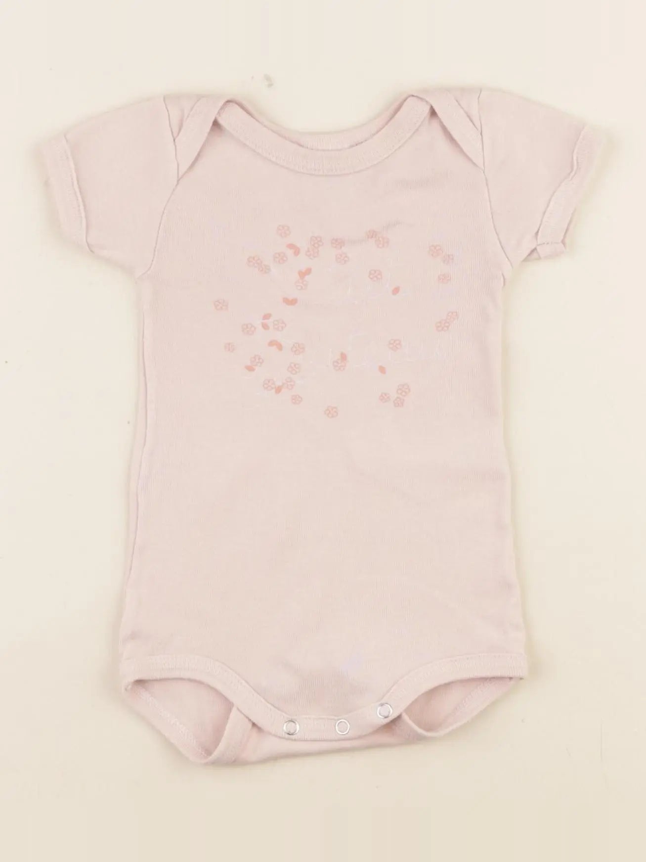 Petit Bateau - body rose - 3 mois