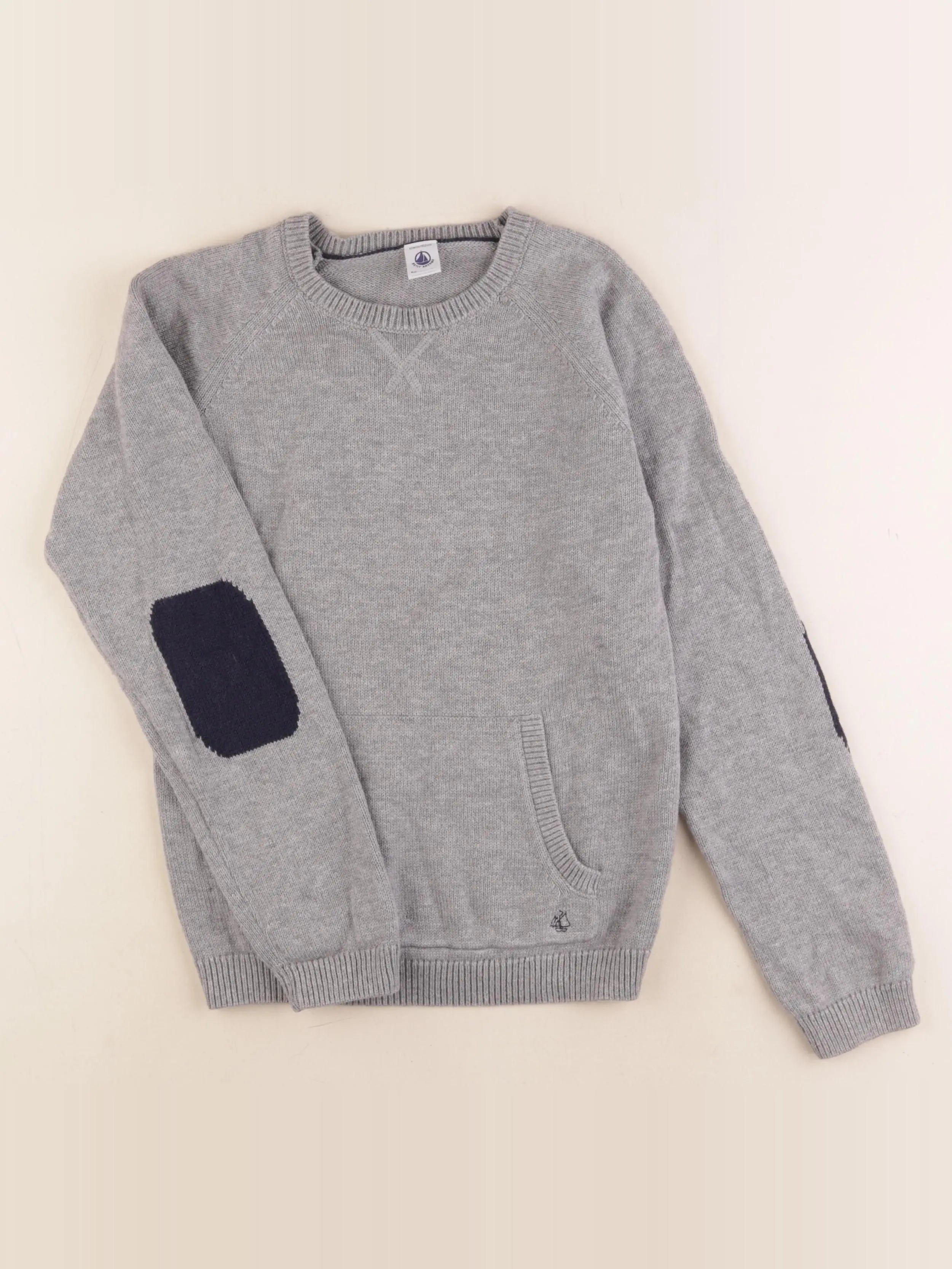 Petit Bateau - pull gris - 12 ans