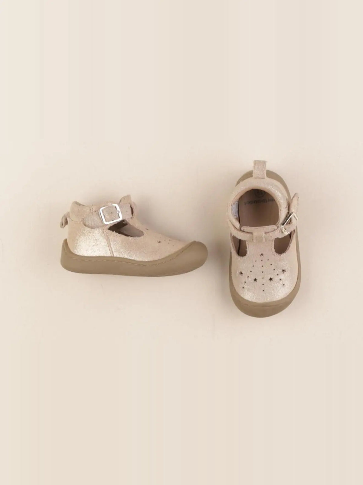 Vertbaudet - babies beige, or - pointure 19