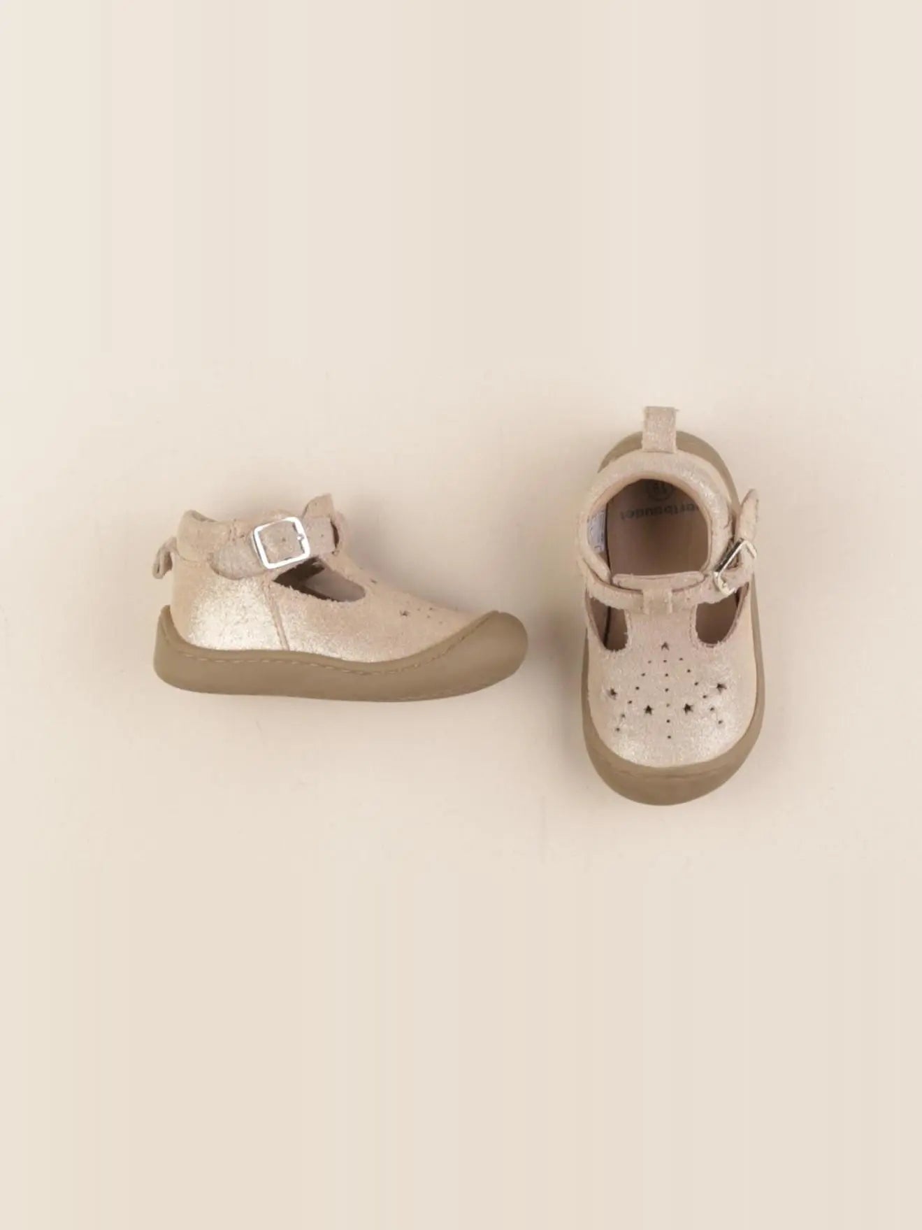 Vertbaudet - babies beige, or - pointure 19