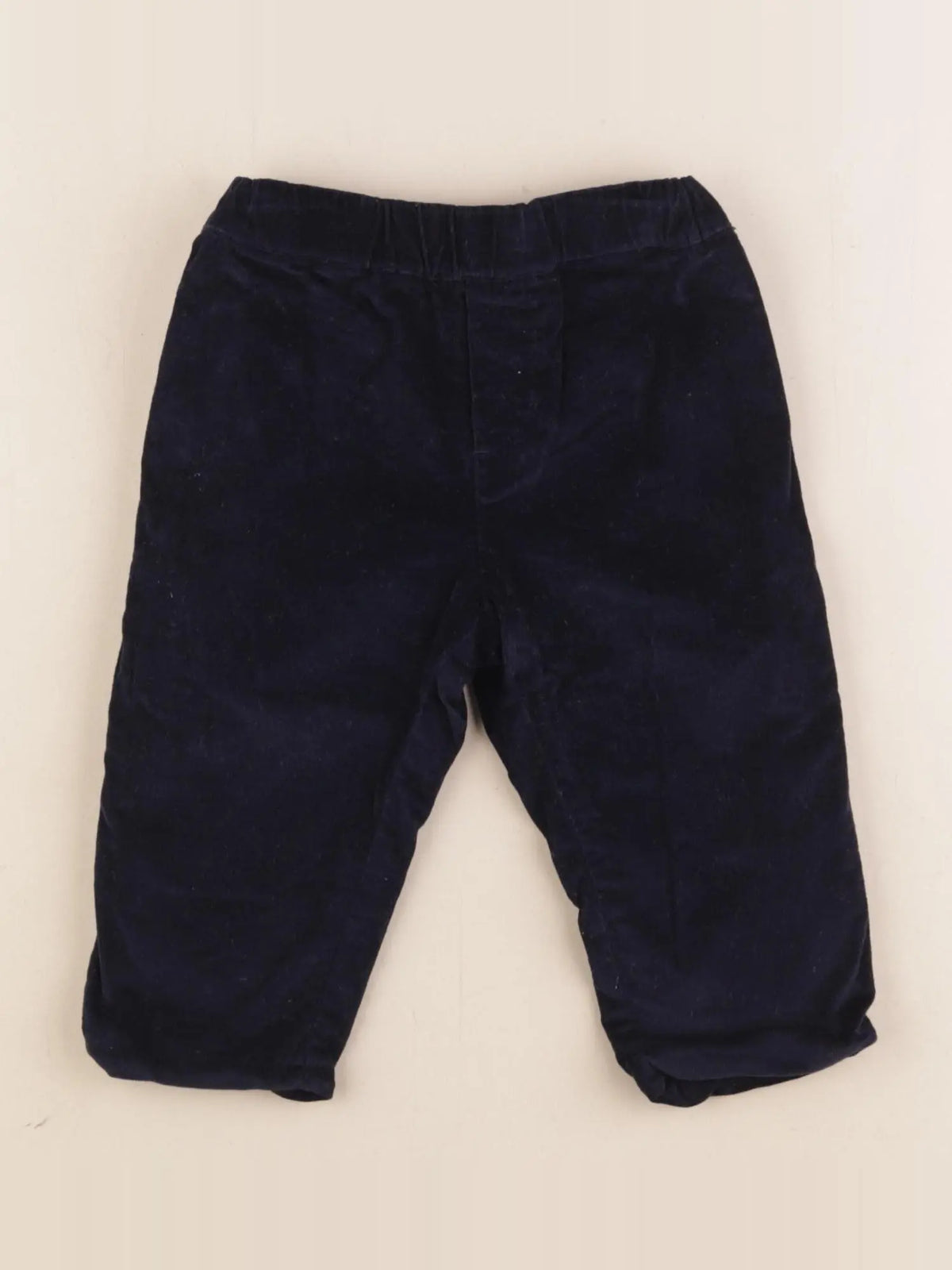 Jacadi - pantalon doublé bleu - 12 mois
