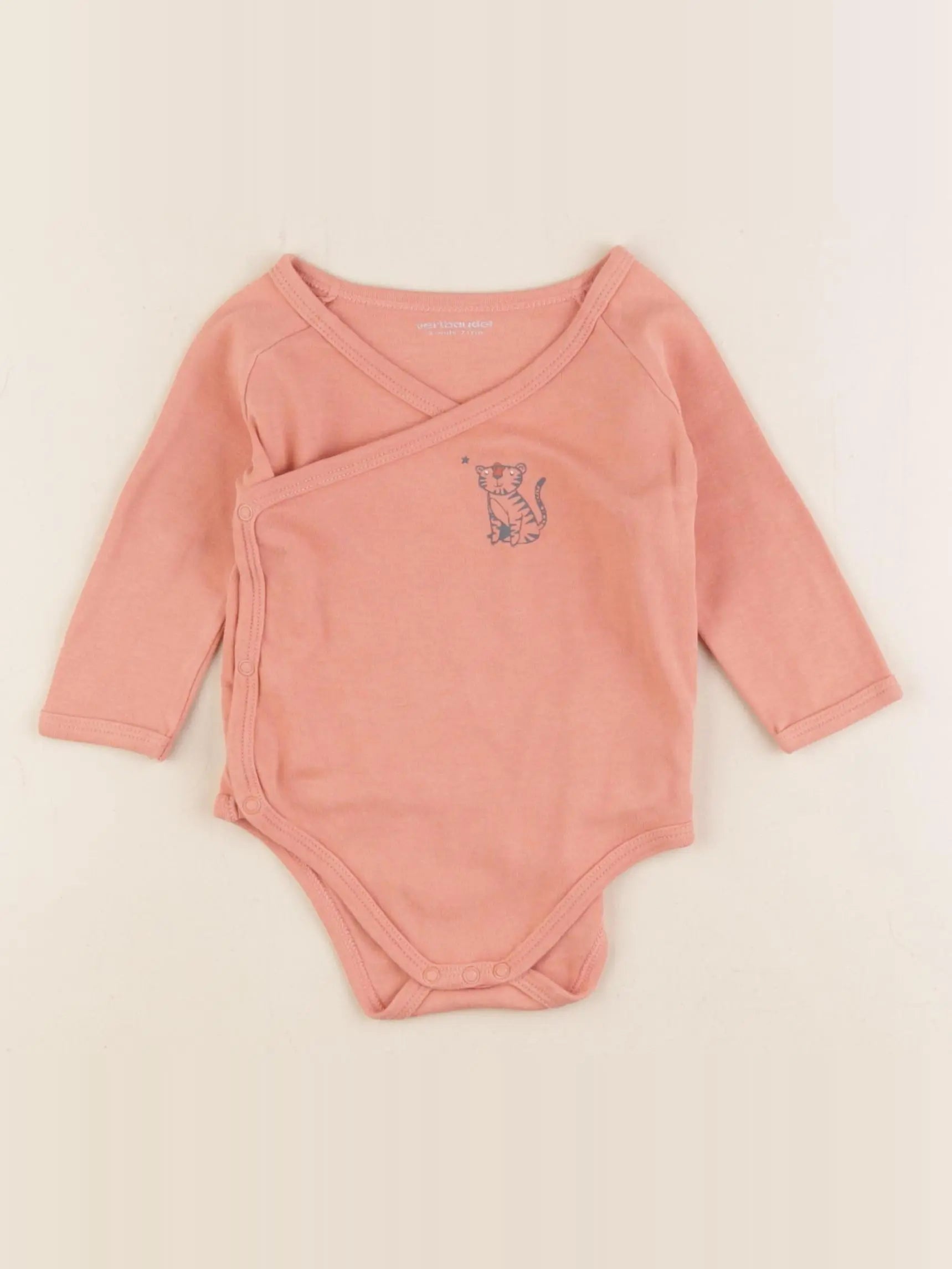 Vertbaudet - body orange - 9 mois