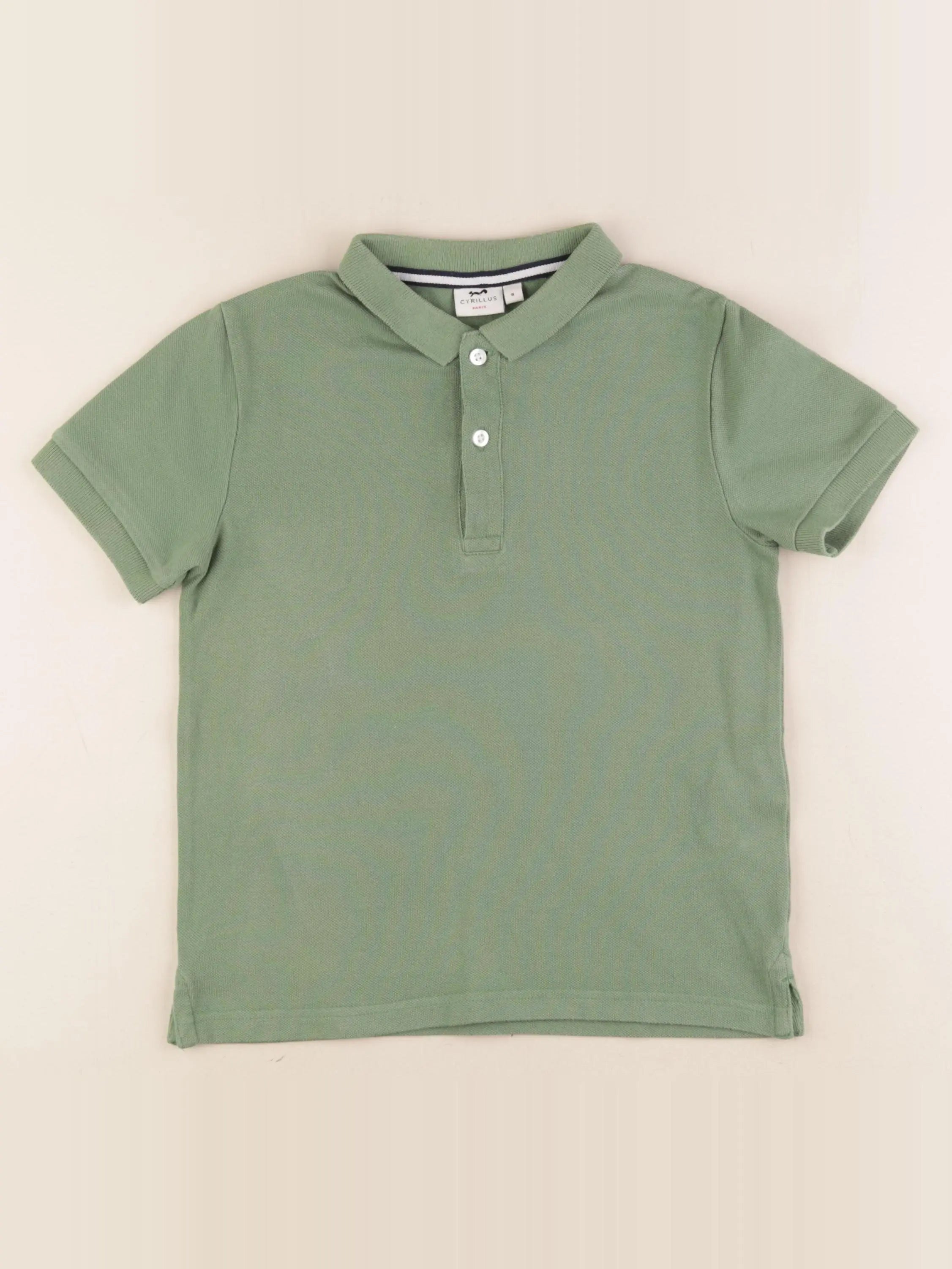 Cyrillus - polo vert - 8 ans
