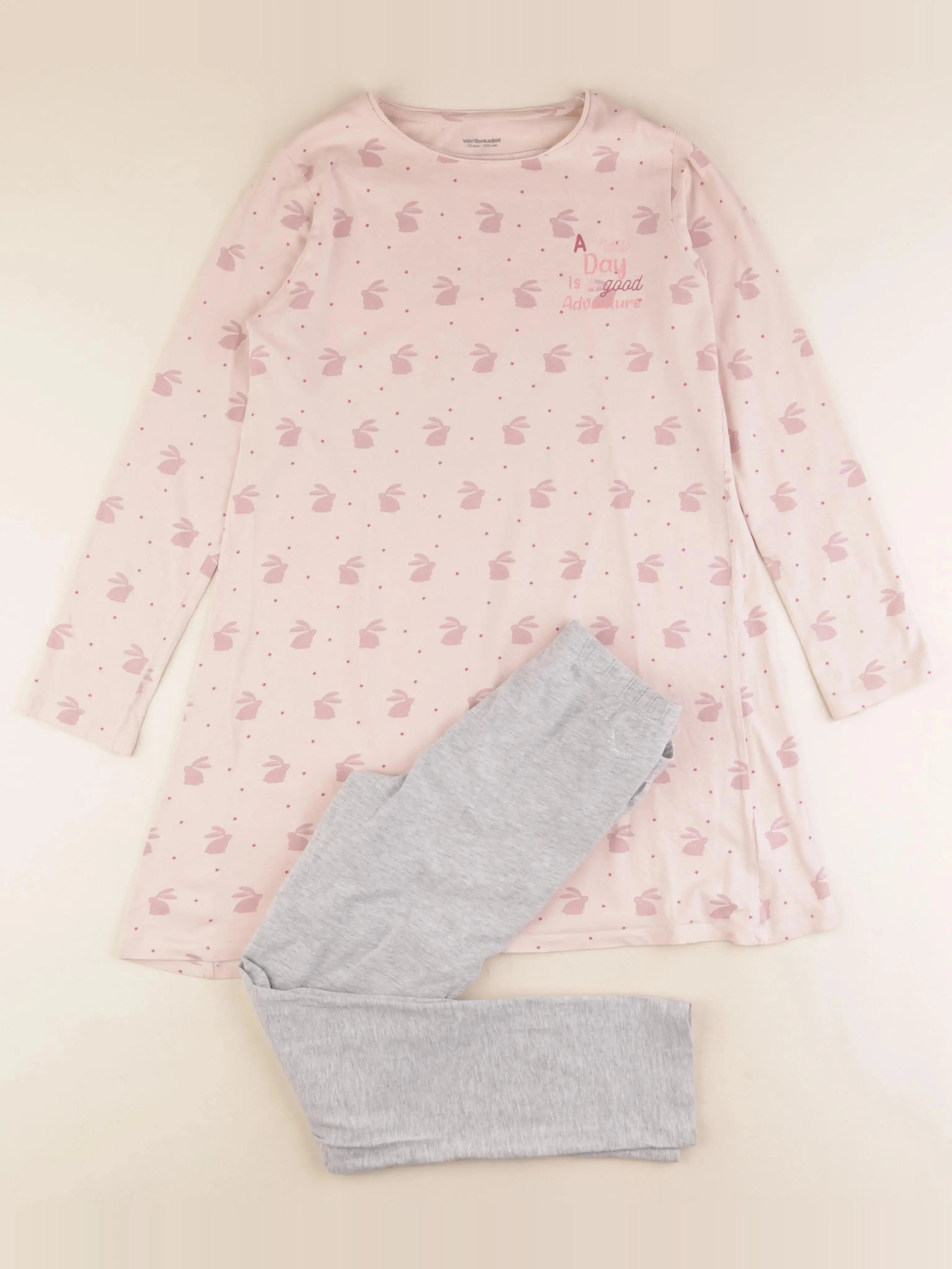 Vertbaudet - pyjama coton multicolore - 12 ans