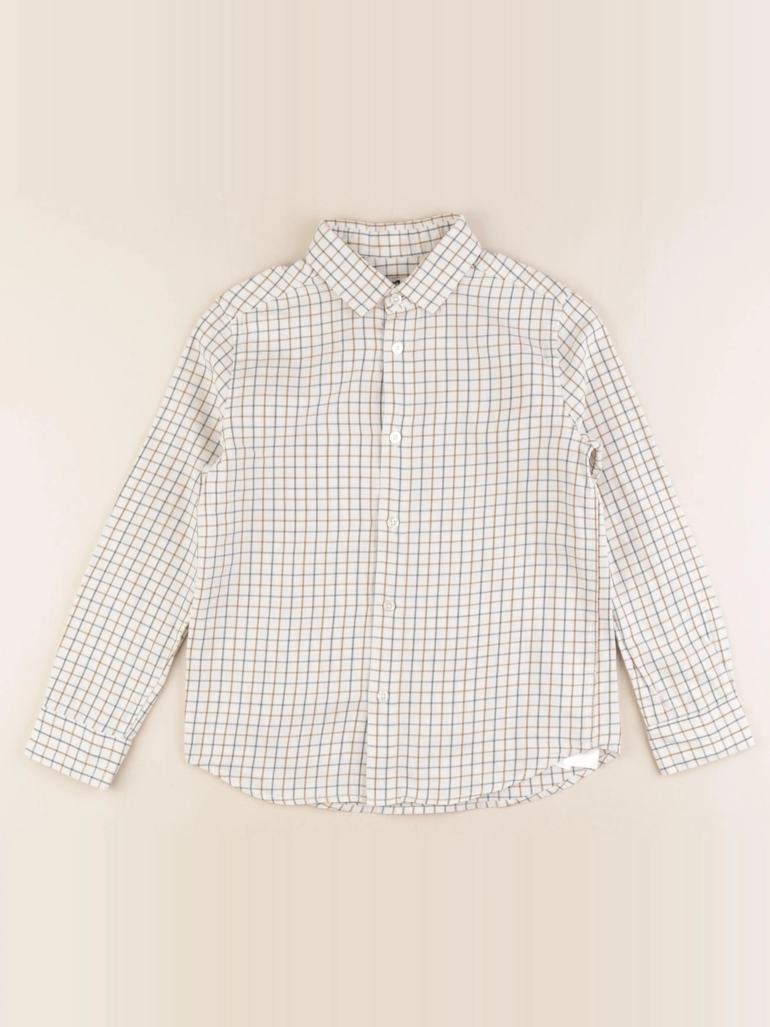Cyrillus - chemise beige - 8 ans