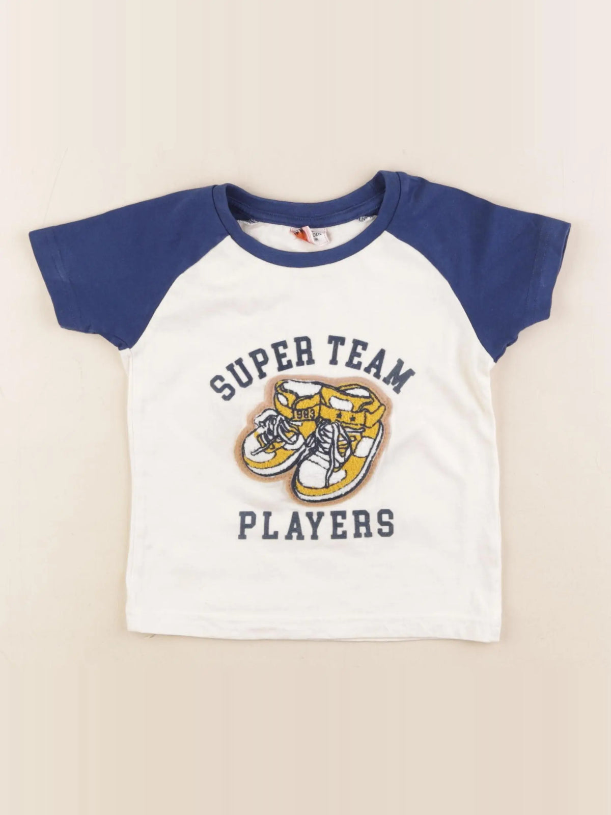 Tape à l'oeil - tee-shirt beige, bleu - 2 ans