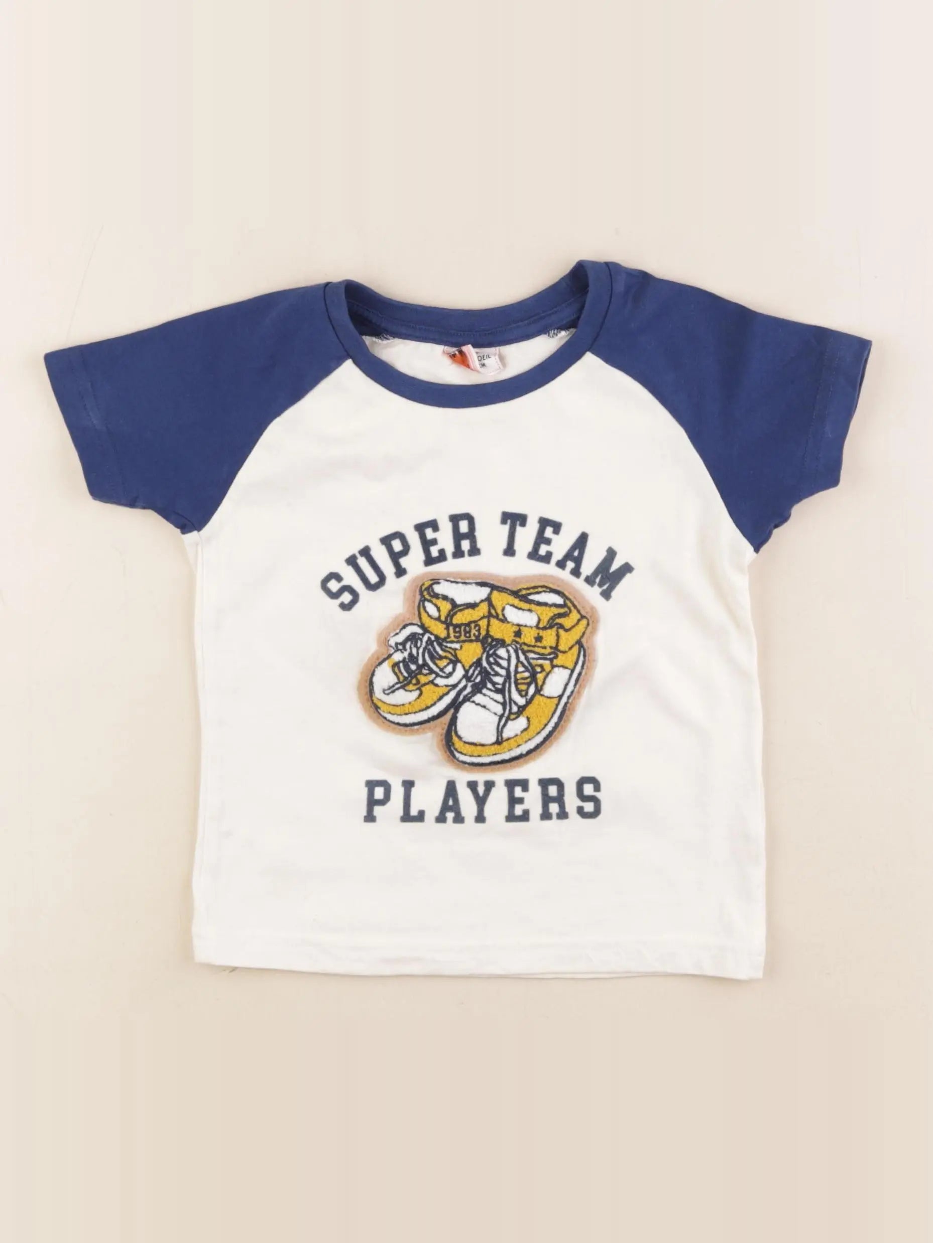 Tape à l'oeil - tee-shirt beige, bleu - 2 ans
