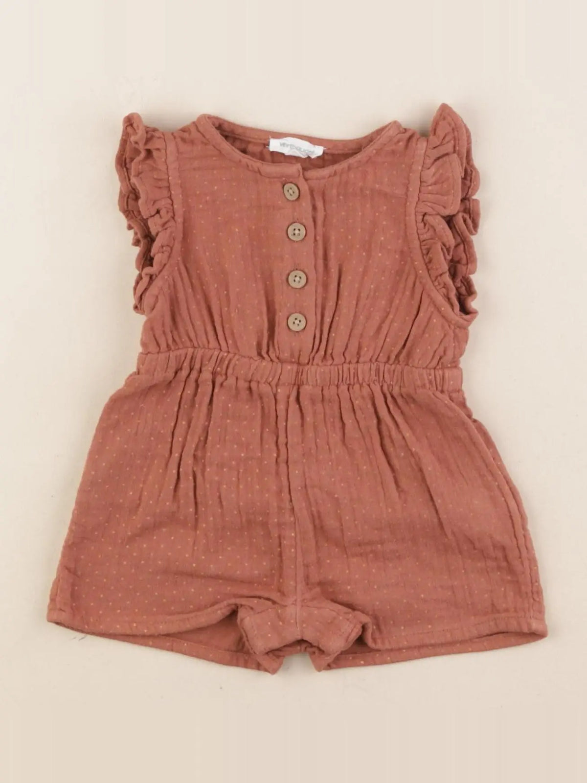 Vertbaudet - combinaison marron - 3 mois