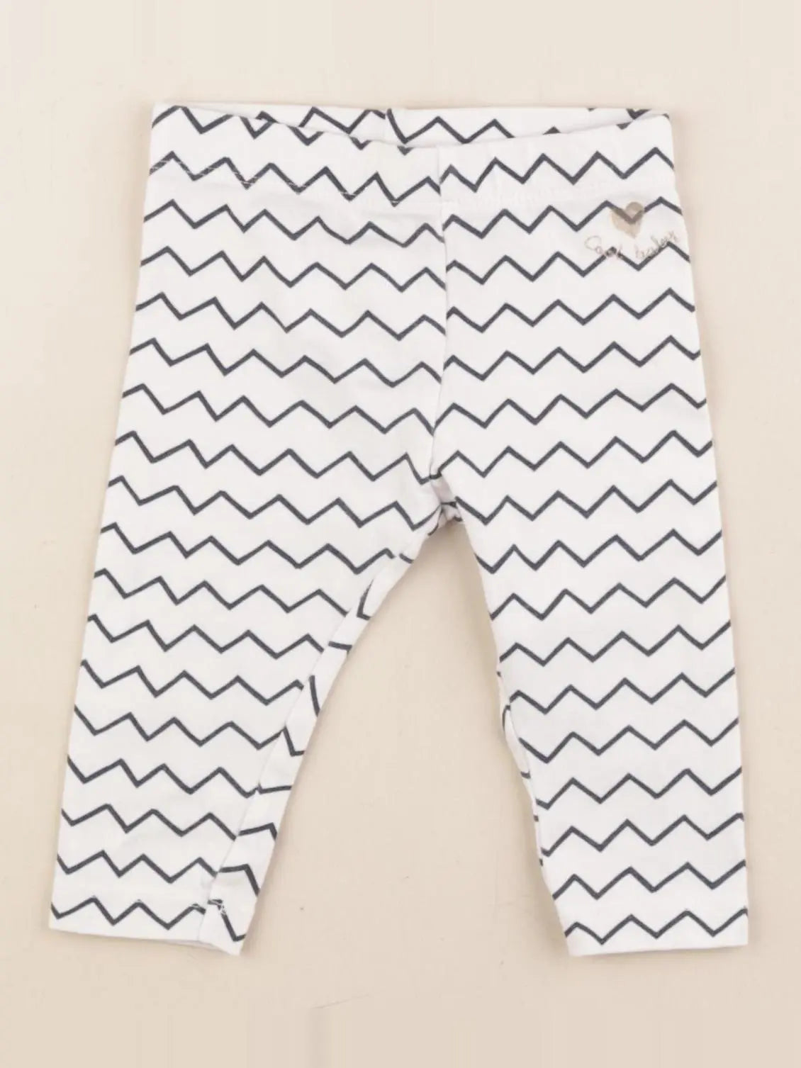 Tape à l'oeil - legging blanc - 6 mois