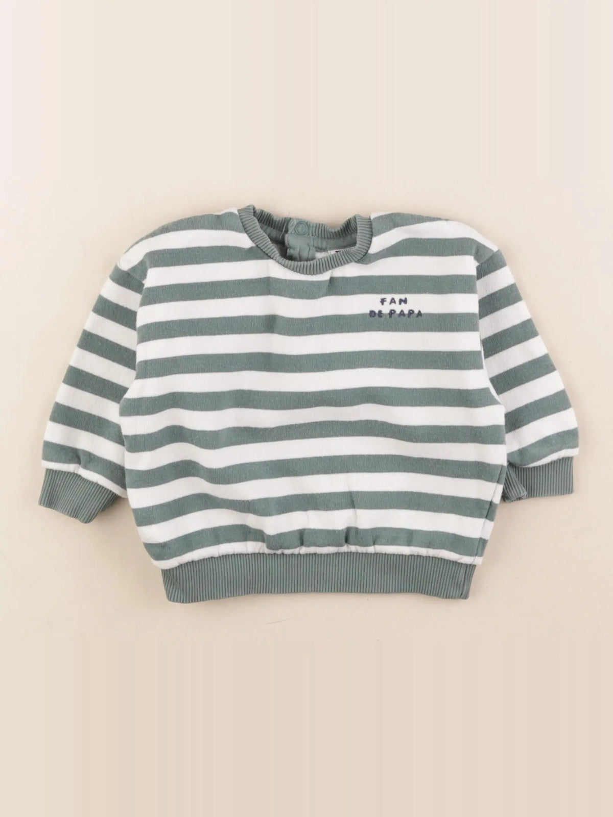 Tape à l'oeil - sweat vert - 12 mois