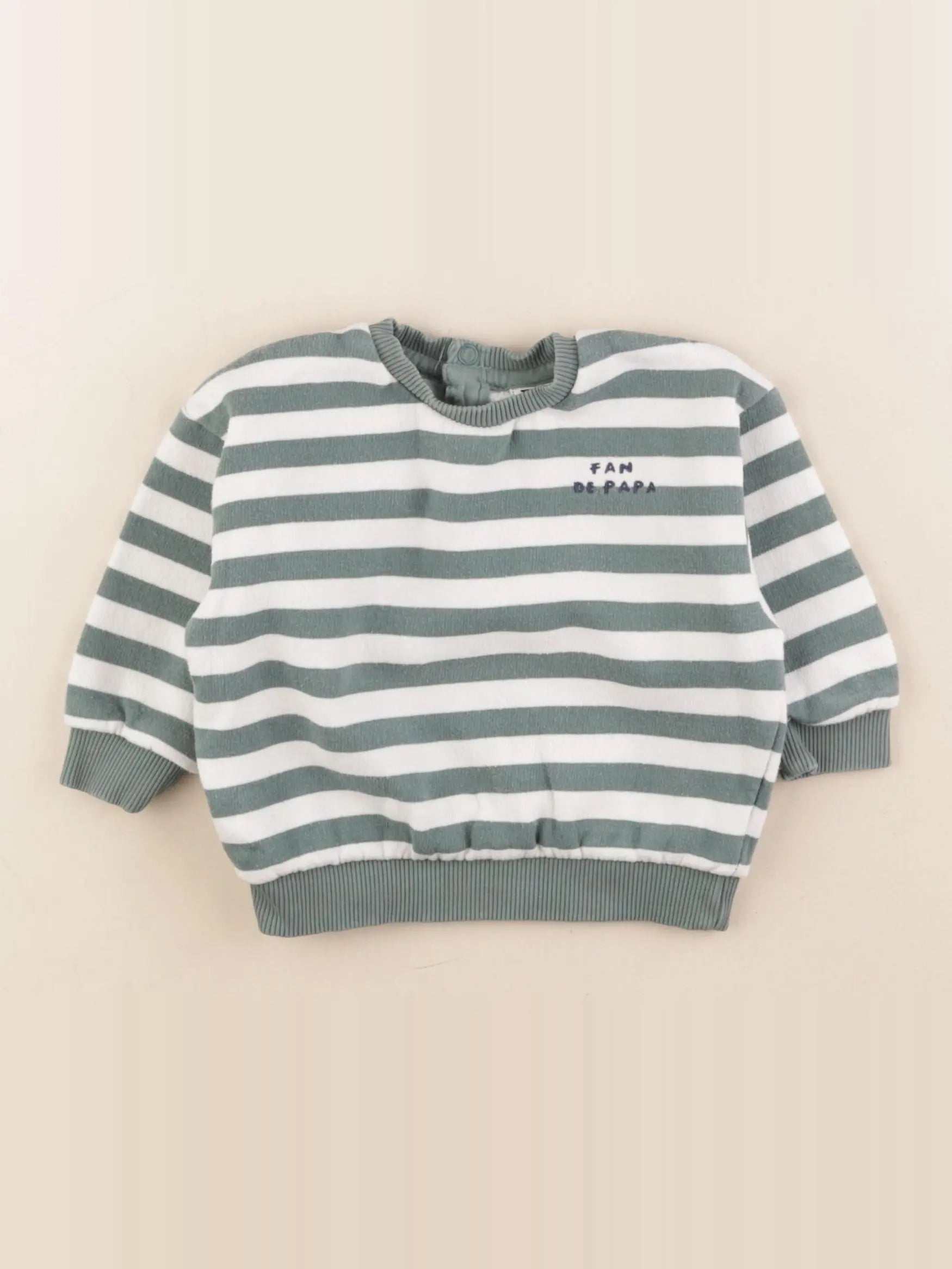 Tape à l'oeil - sweat vert - 12 mois
