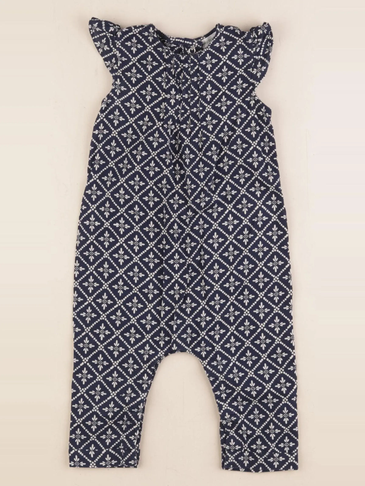 Vertbaudet - combinaison bleu - 9 mois
