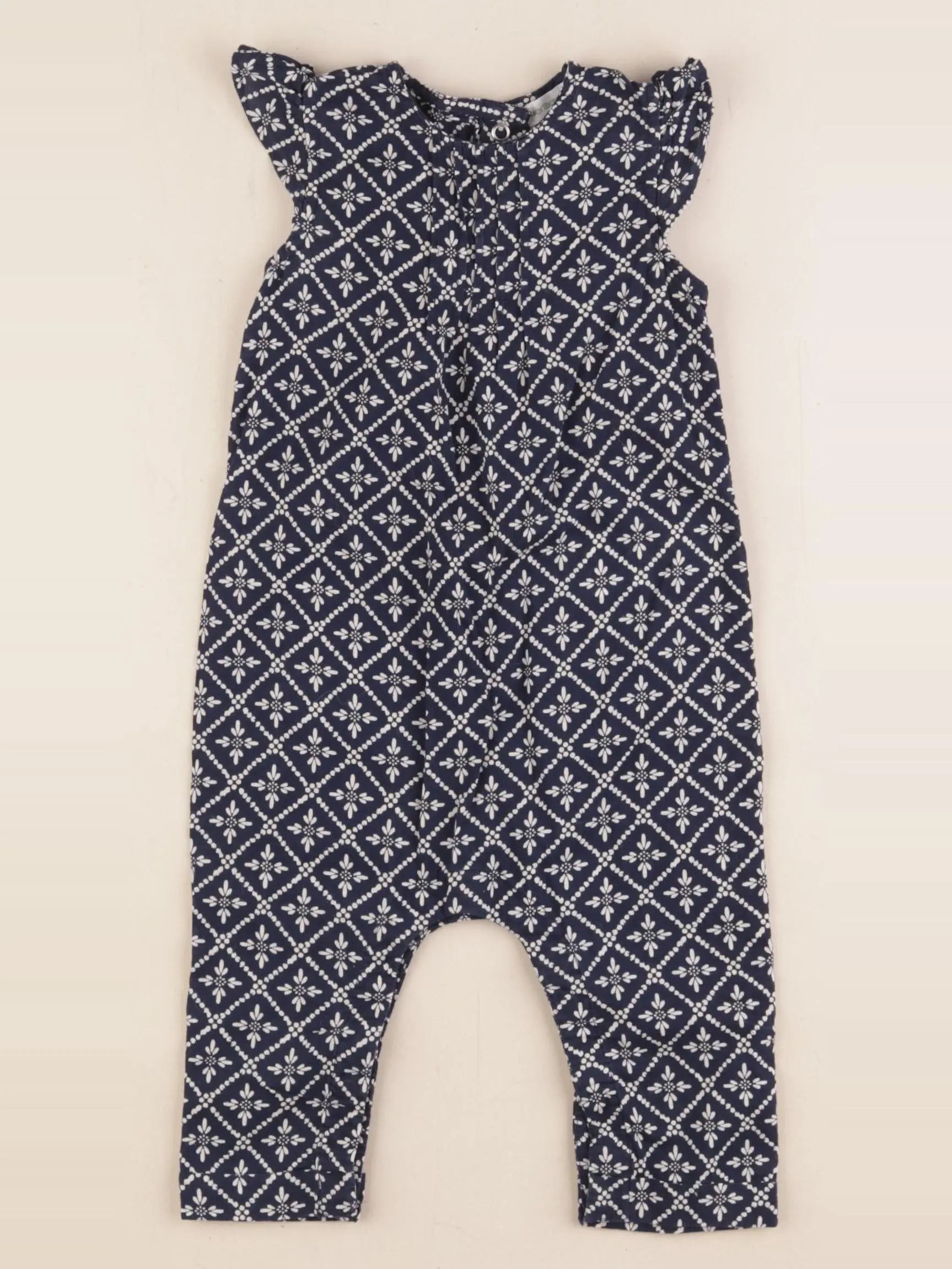 Vertbaudet - combinaison bleu - 9 mois