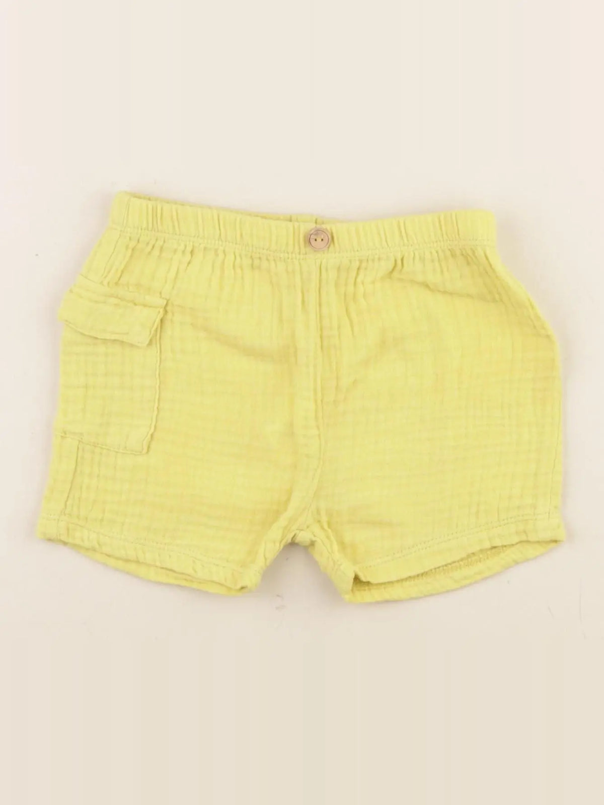 Zara - short jaune - 3/6 mois