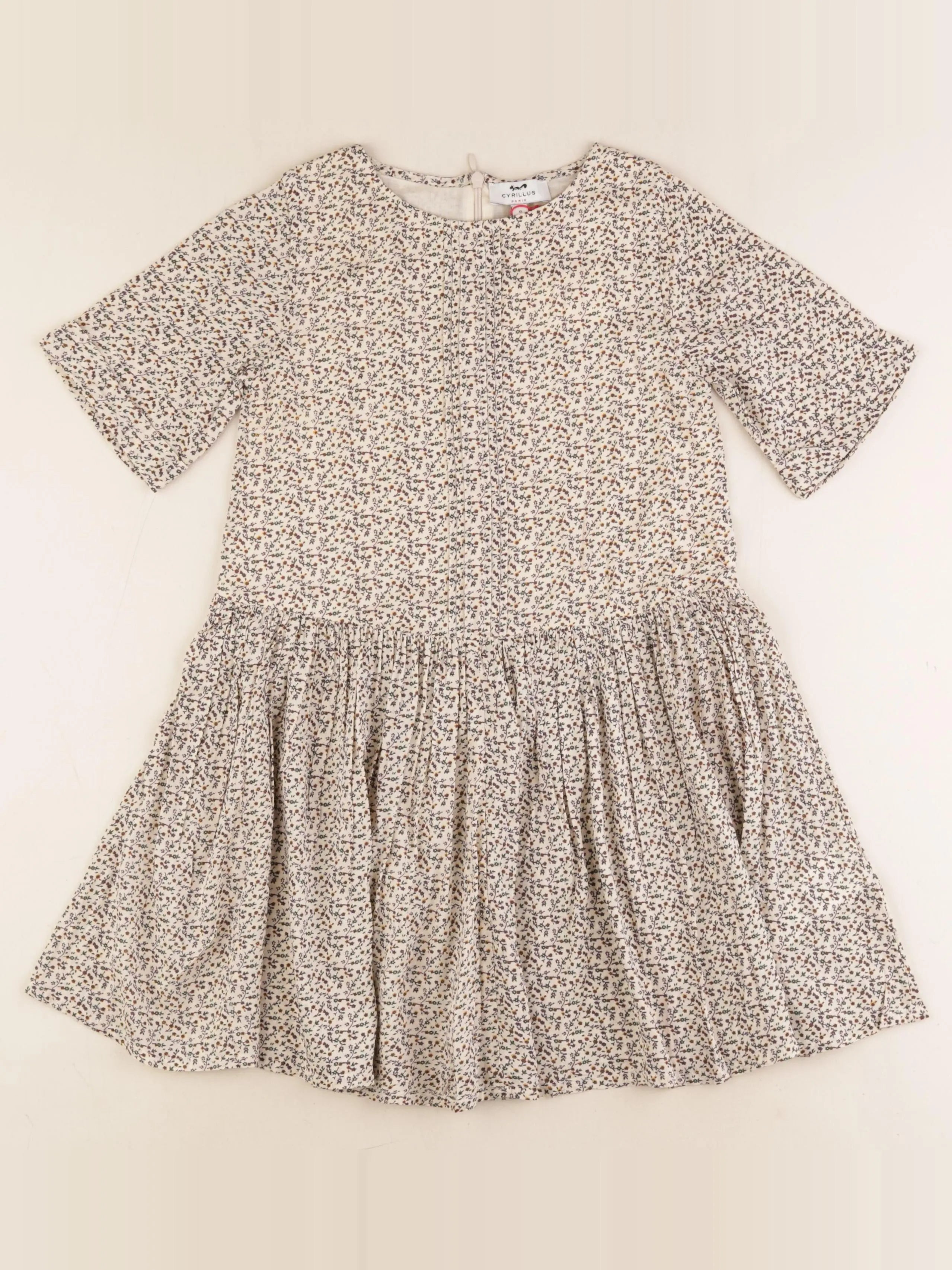 Cyrillus - robe beige - 8 ans