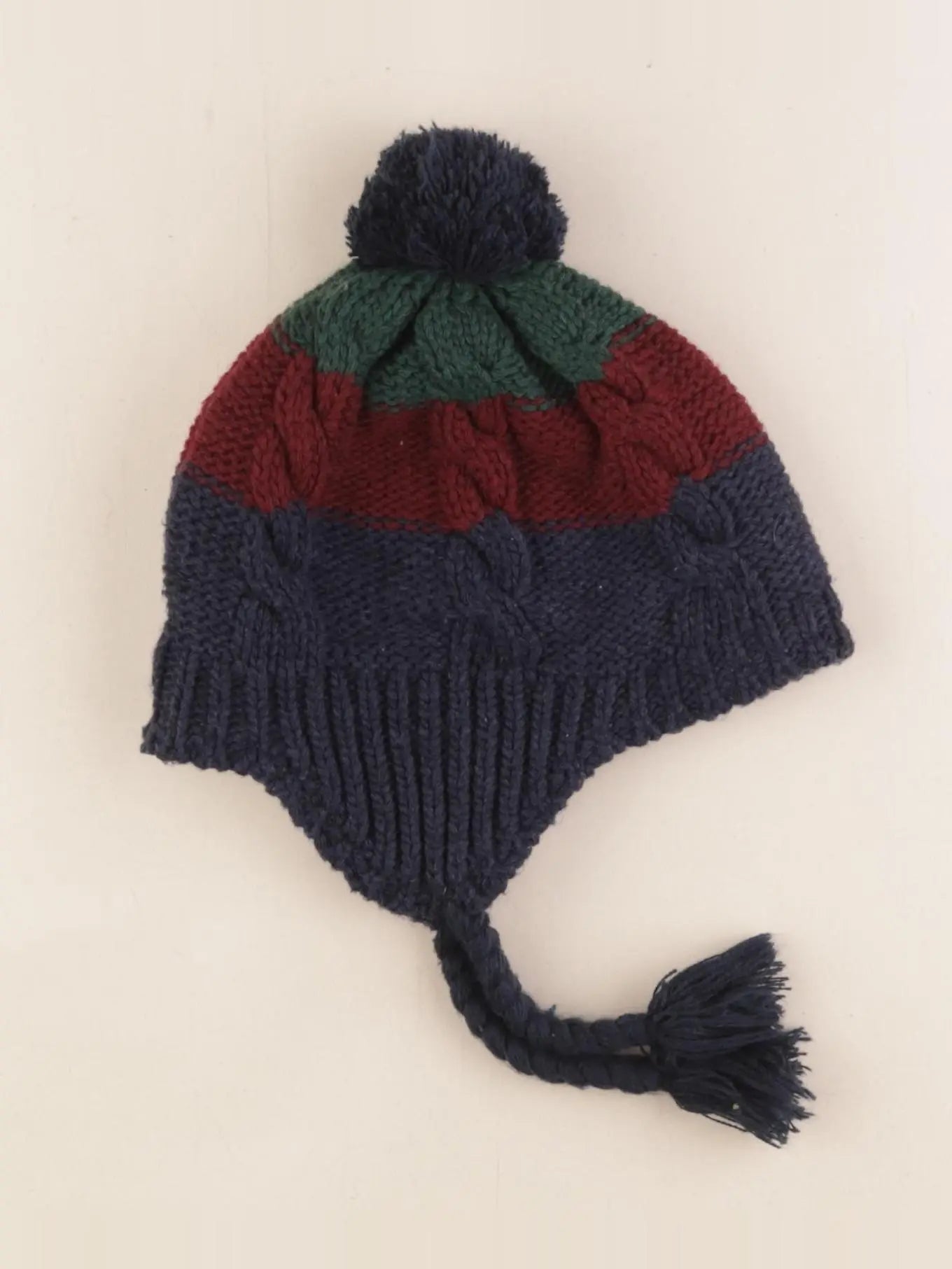 Cyrillus - bonnet multicolore - 7/8 ans