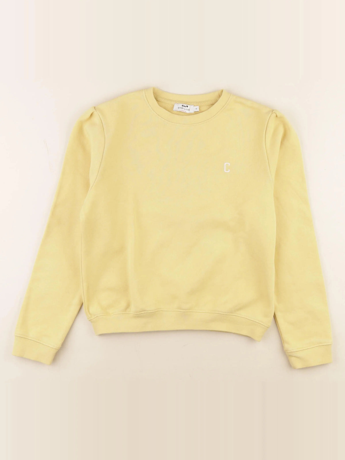 Cyrillus - sweat jaune - 12 ans