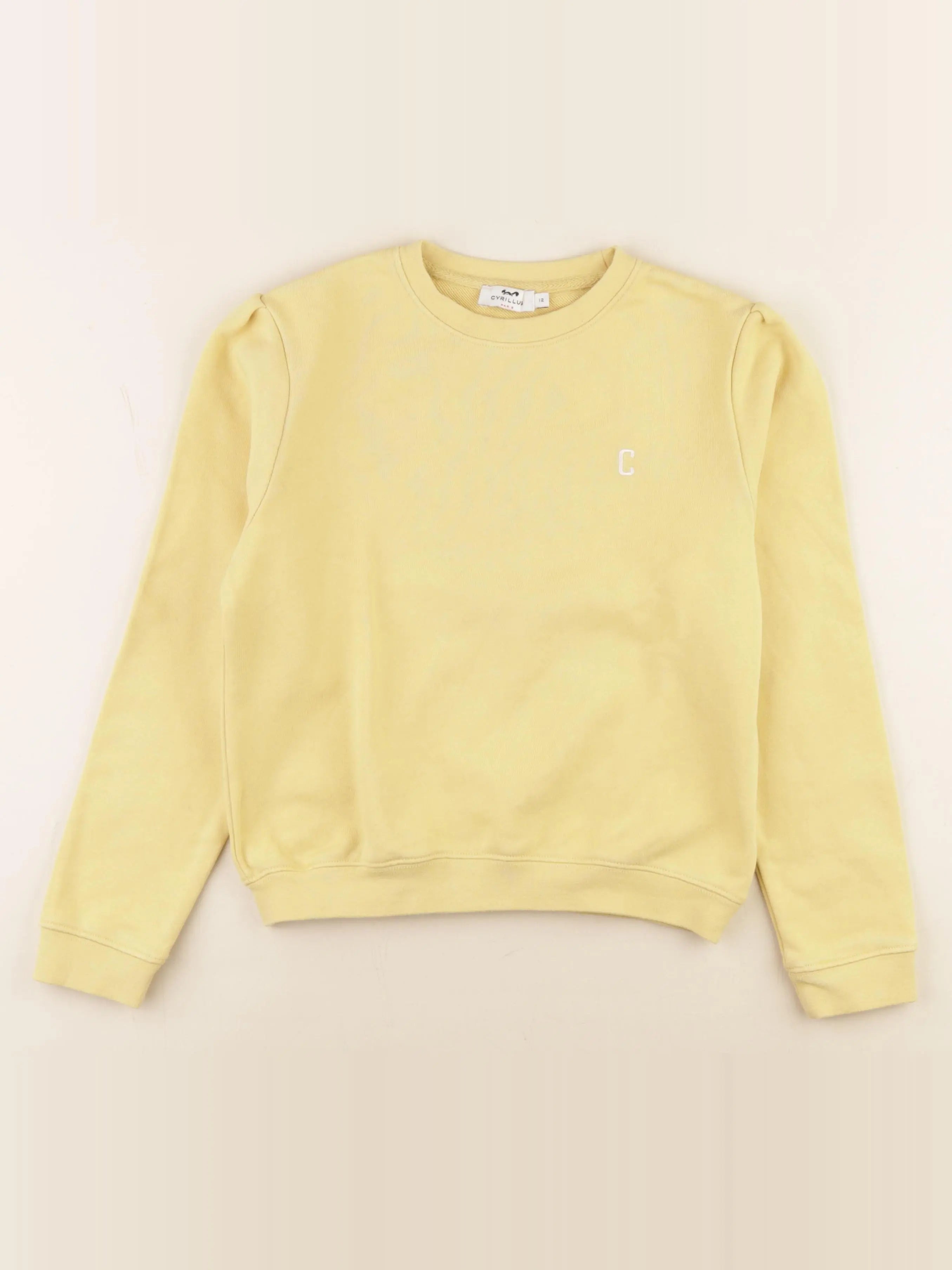 Cyrillus - sweat jaune - 12 ans