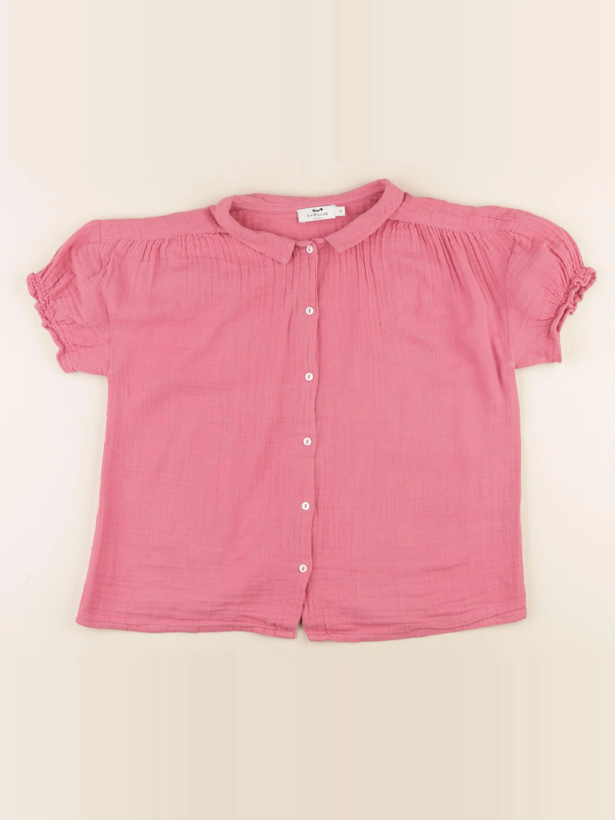 Cyrillus - blouse rose - 12 ans