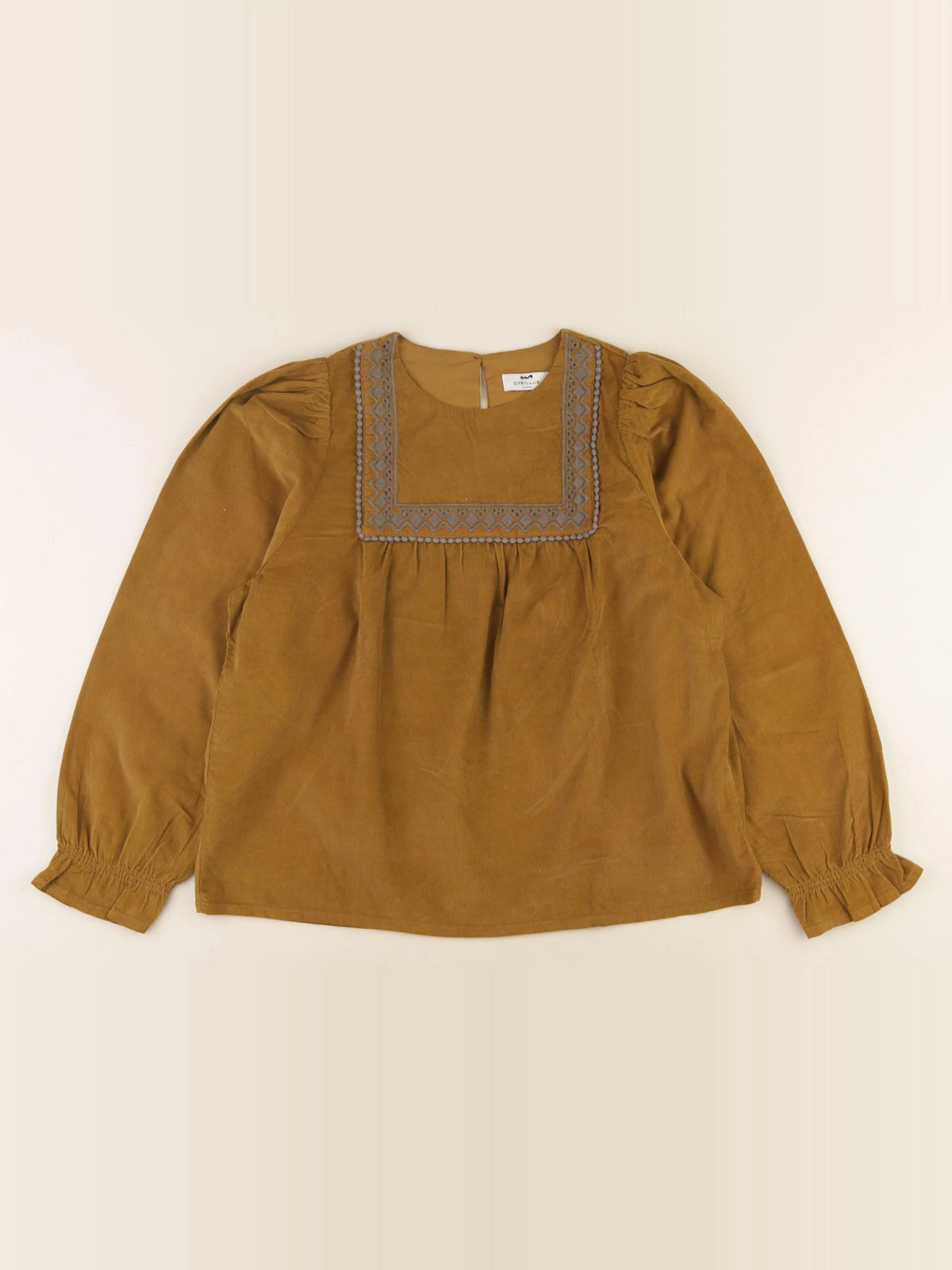 Cyrillus - blouse marron - 12 ans