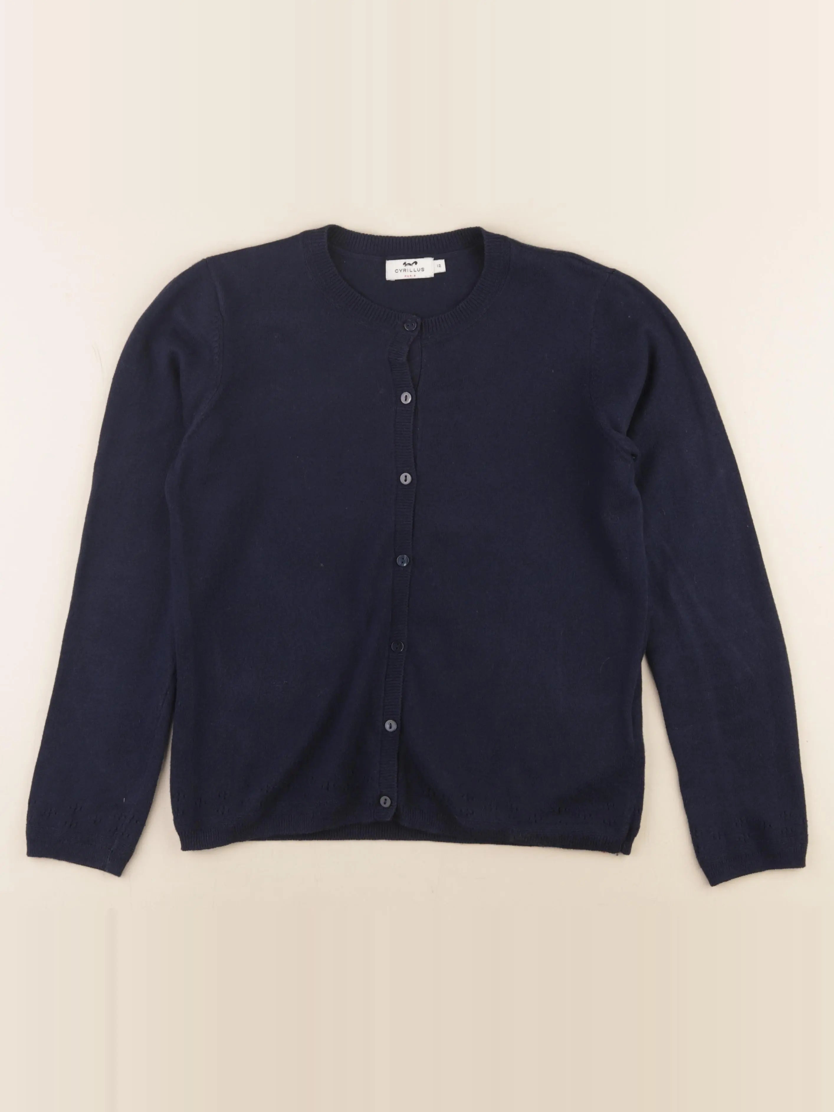 Cyrillus - gilet bleu - 12 ans