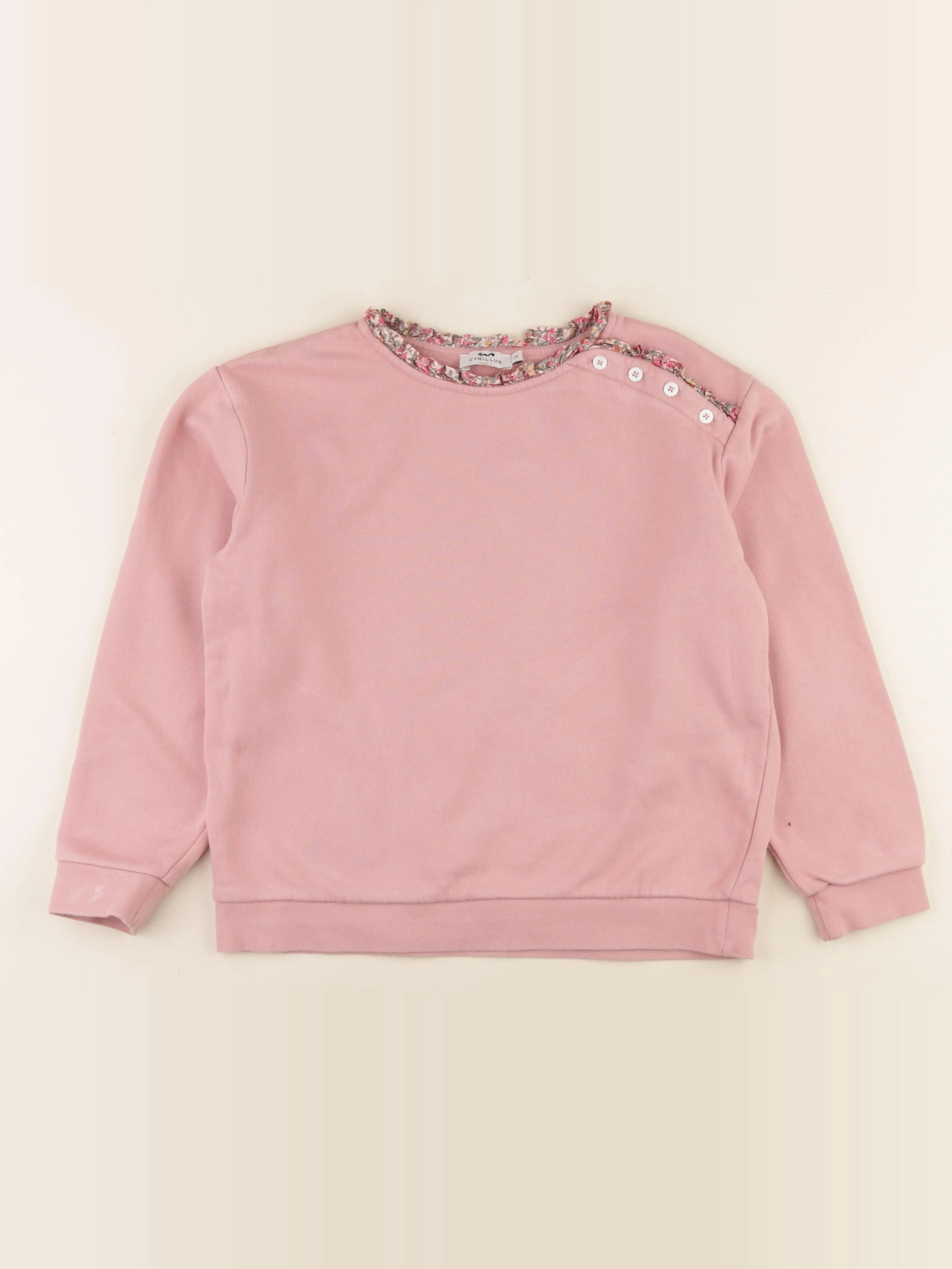 Cyrillus - sweat rose - 14 ans