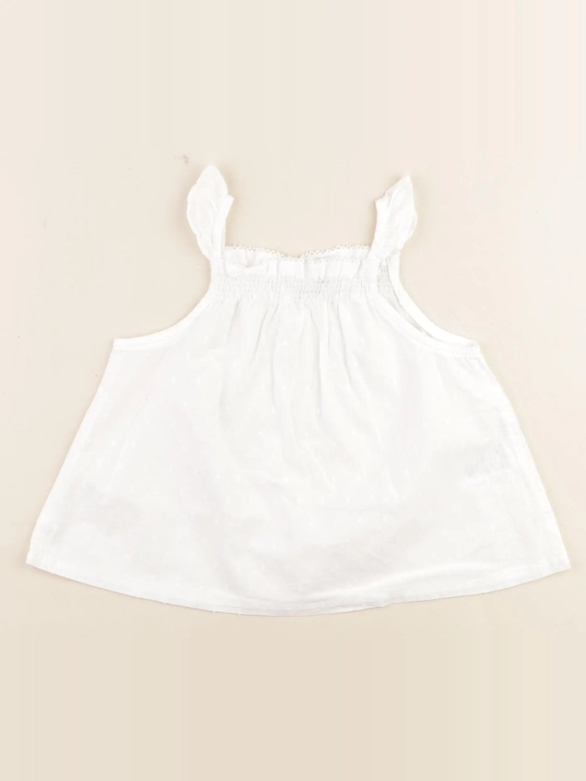 Petit Bateau - blouse blanc - 12 mois