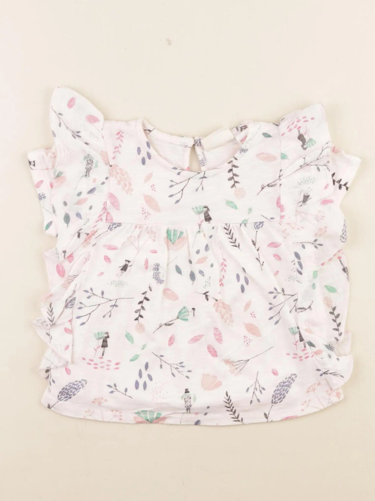 Zara - tee-shirt rose - 9/12 mois