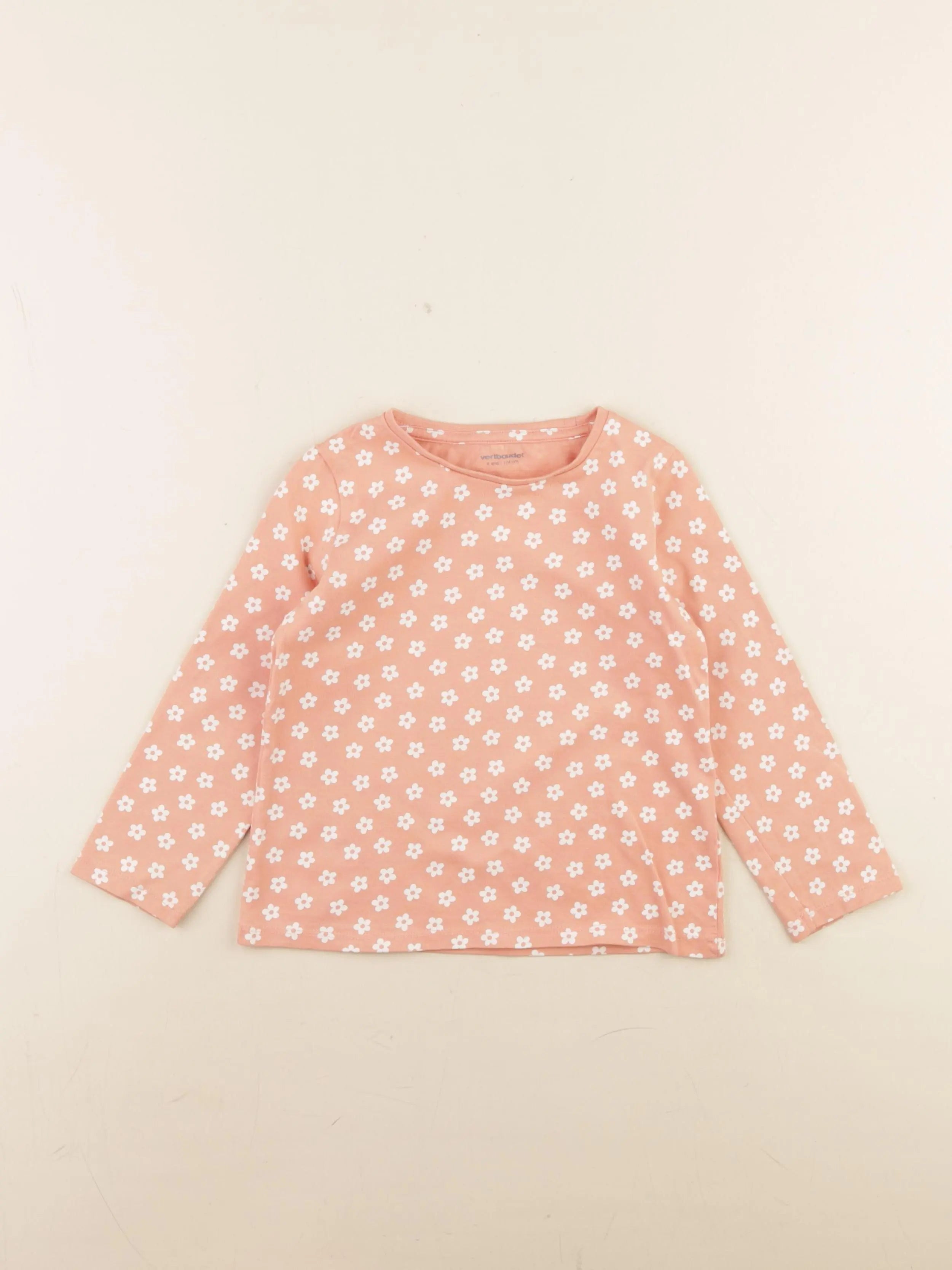 Vertbaudet - tee-shirt rose - 4 ans