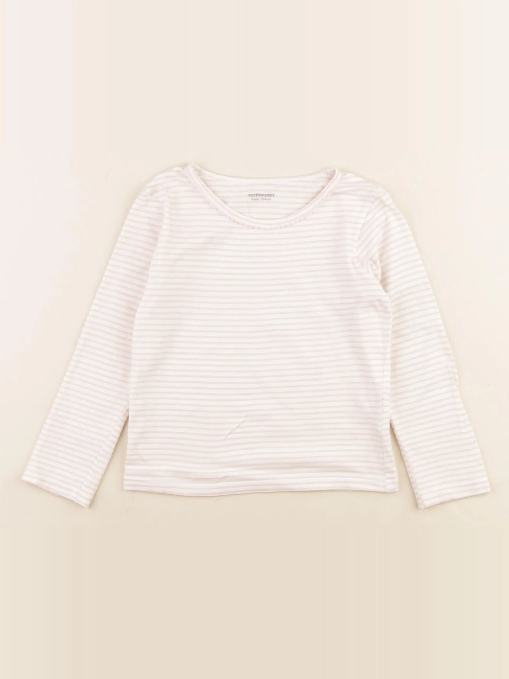 Vertbaudet - maillot de corps rose - 4 ans