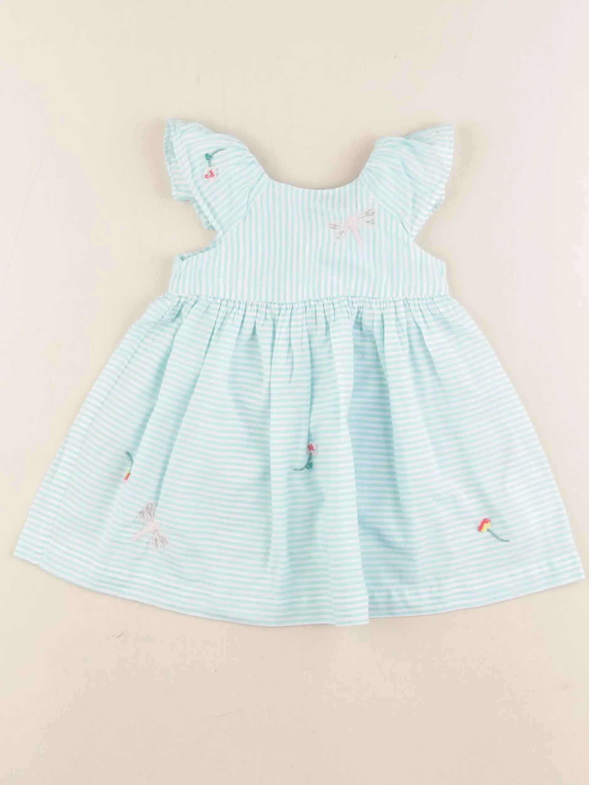 Tartine & Chocolat - robe vert - 6 mois