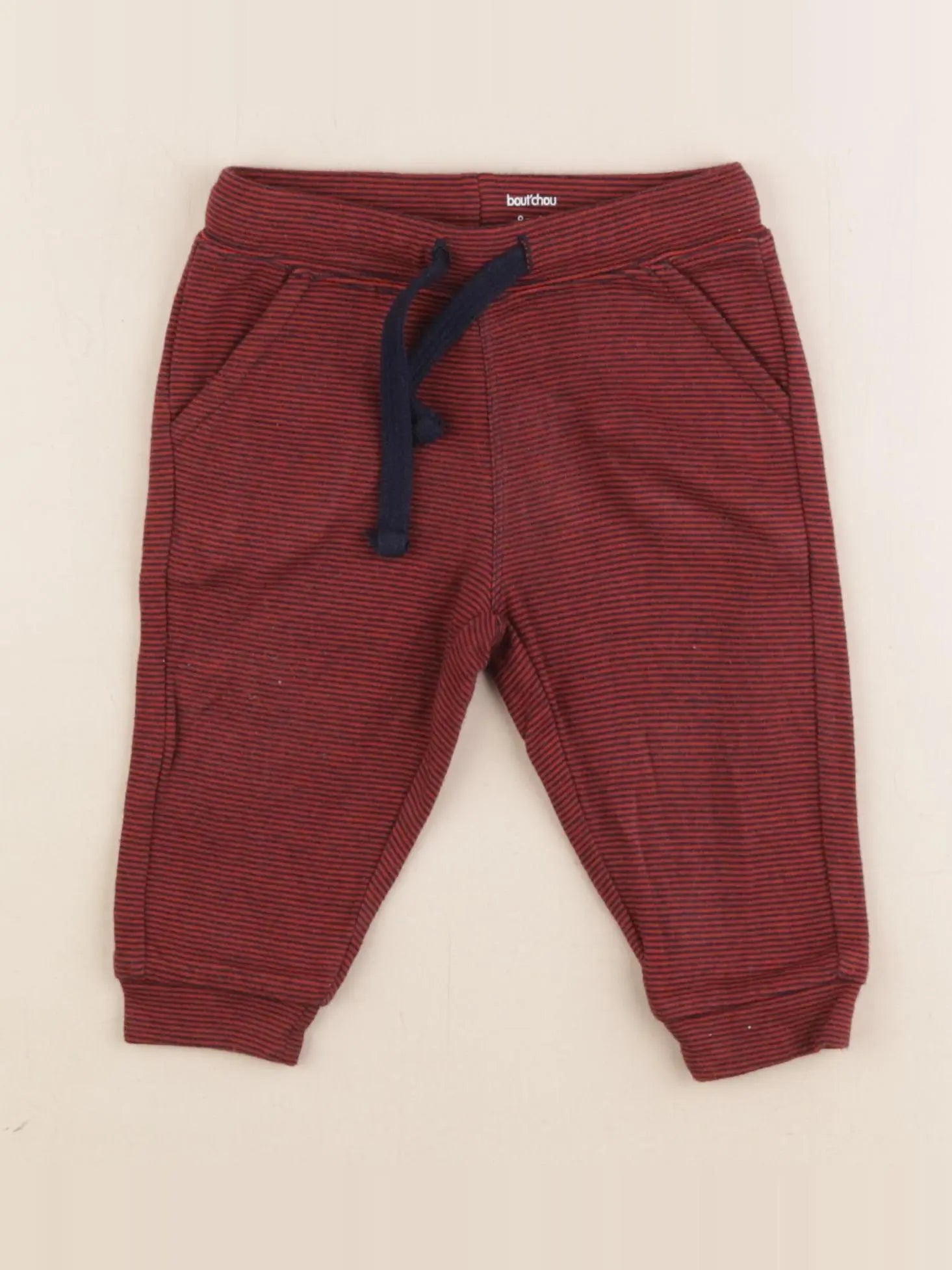 Boutchou - pantalon rouge - 9 mois