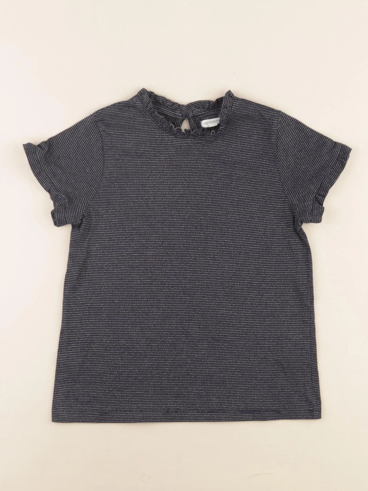 Vertbaudet - tee-shirt bleu - 8 ans
