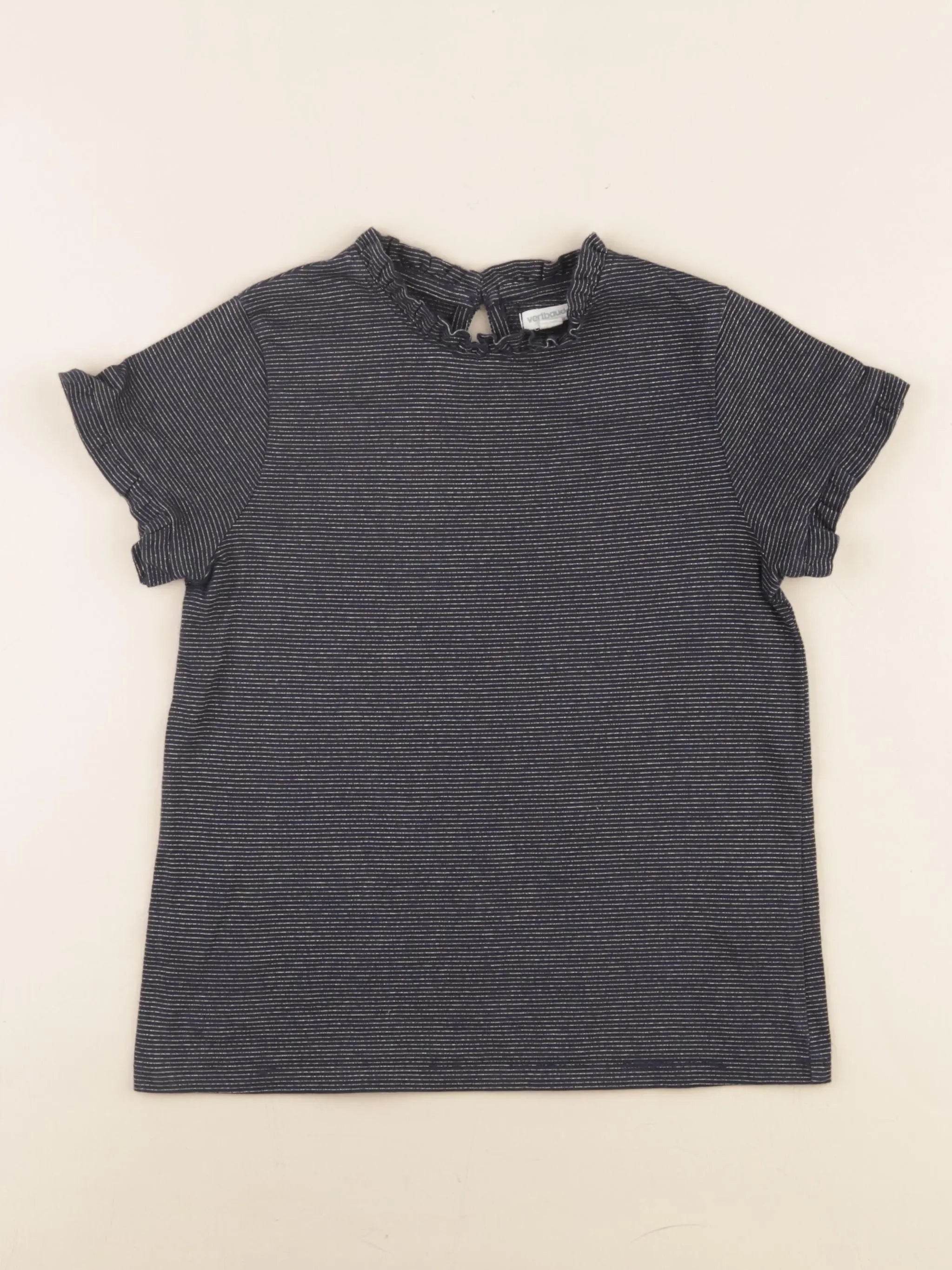 Vertbaudet - tee-shirt bleu - 8 ans