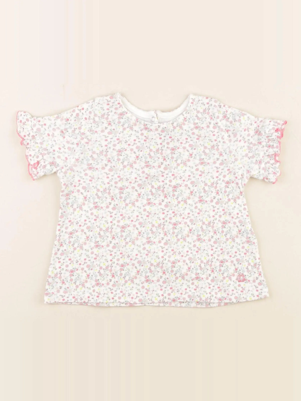 Petit Bateau - tee-shirt blanc - 18 mois
