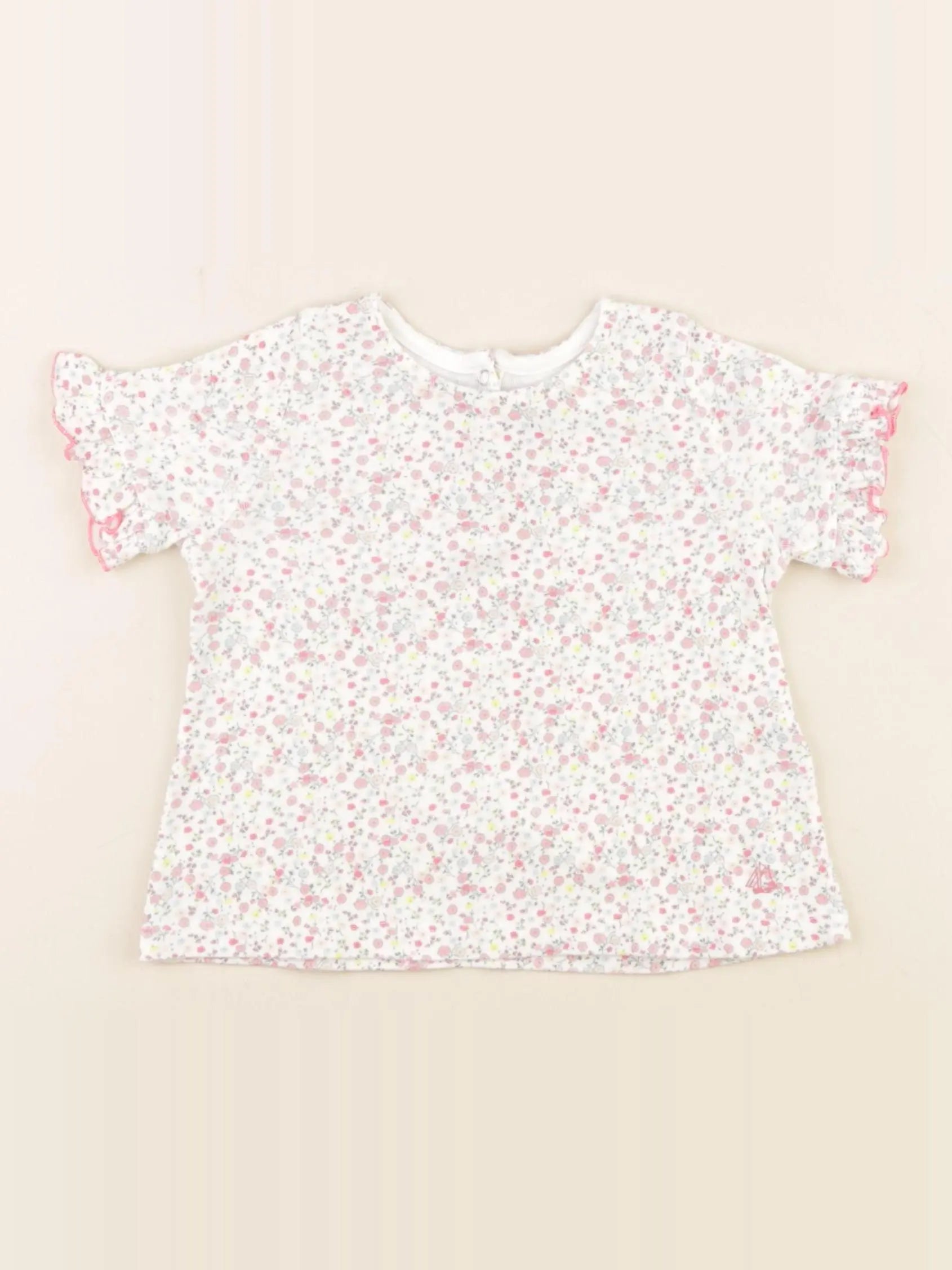Petit Bateau - tee-shirt blanc - 18 mois