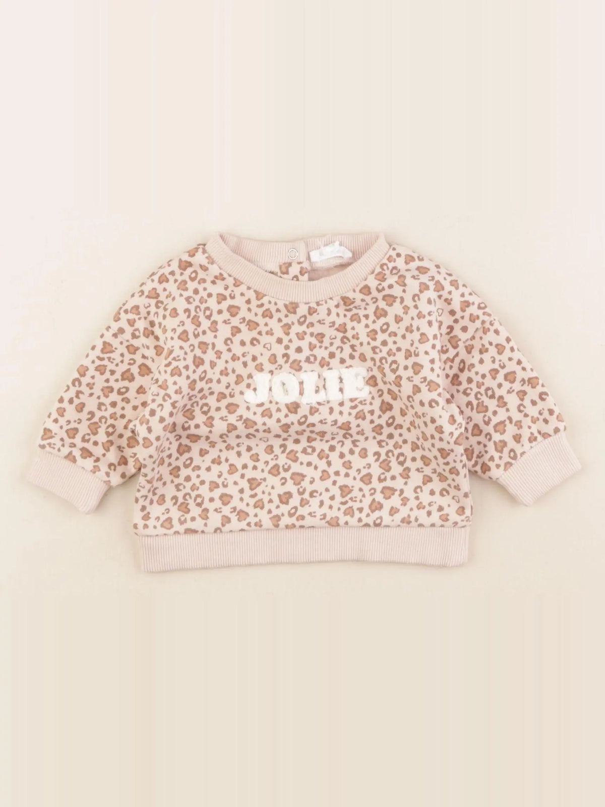 Vertbaudet - sweat rose - 3 mois
