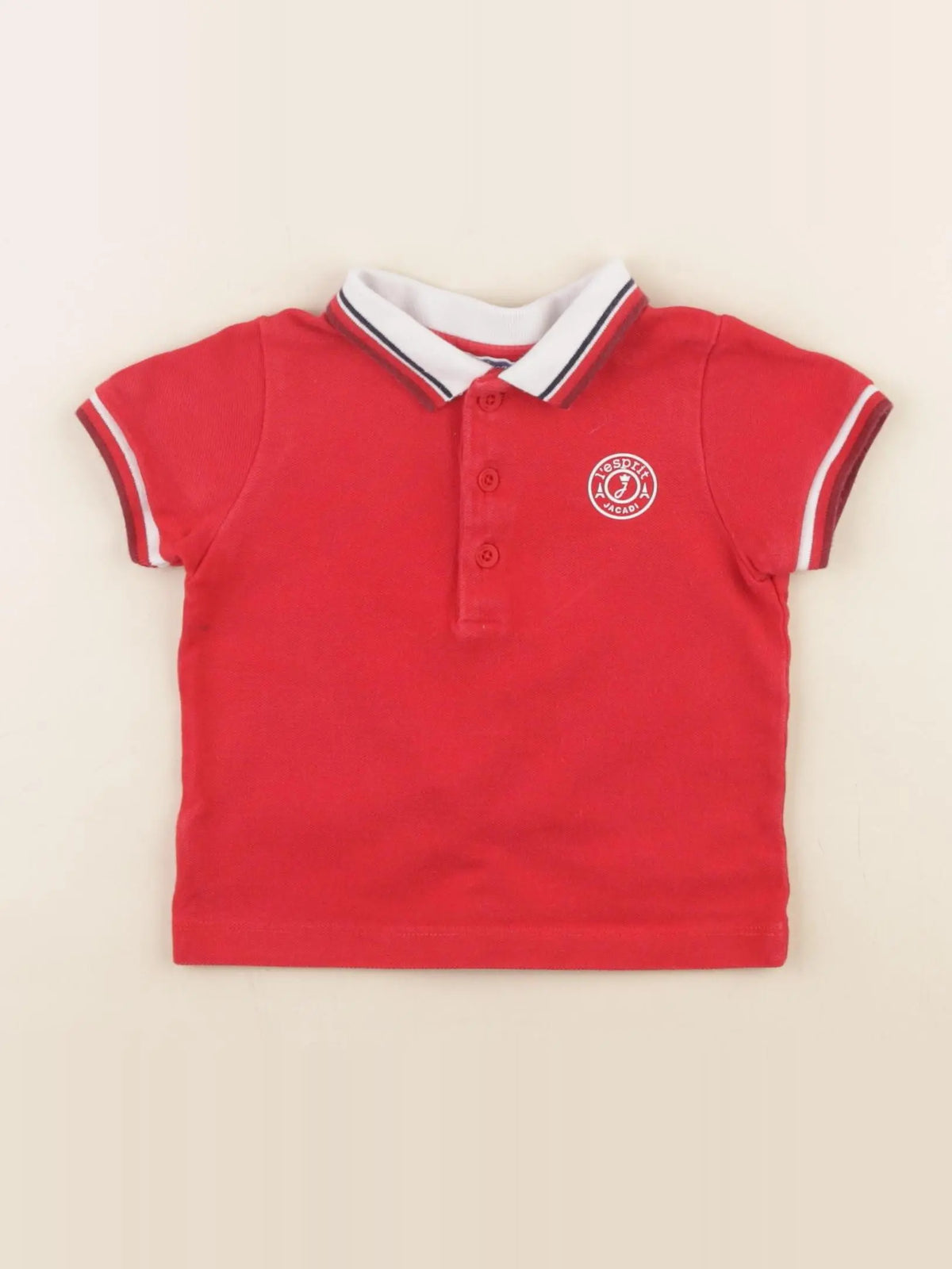 Jacadi - polo rouge - 12 mois