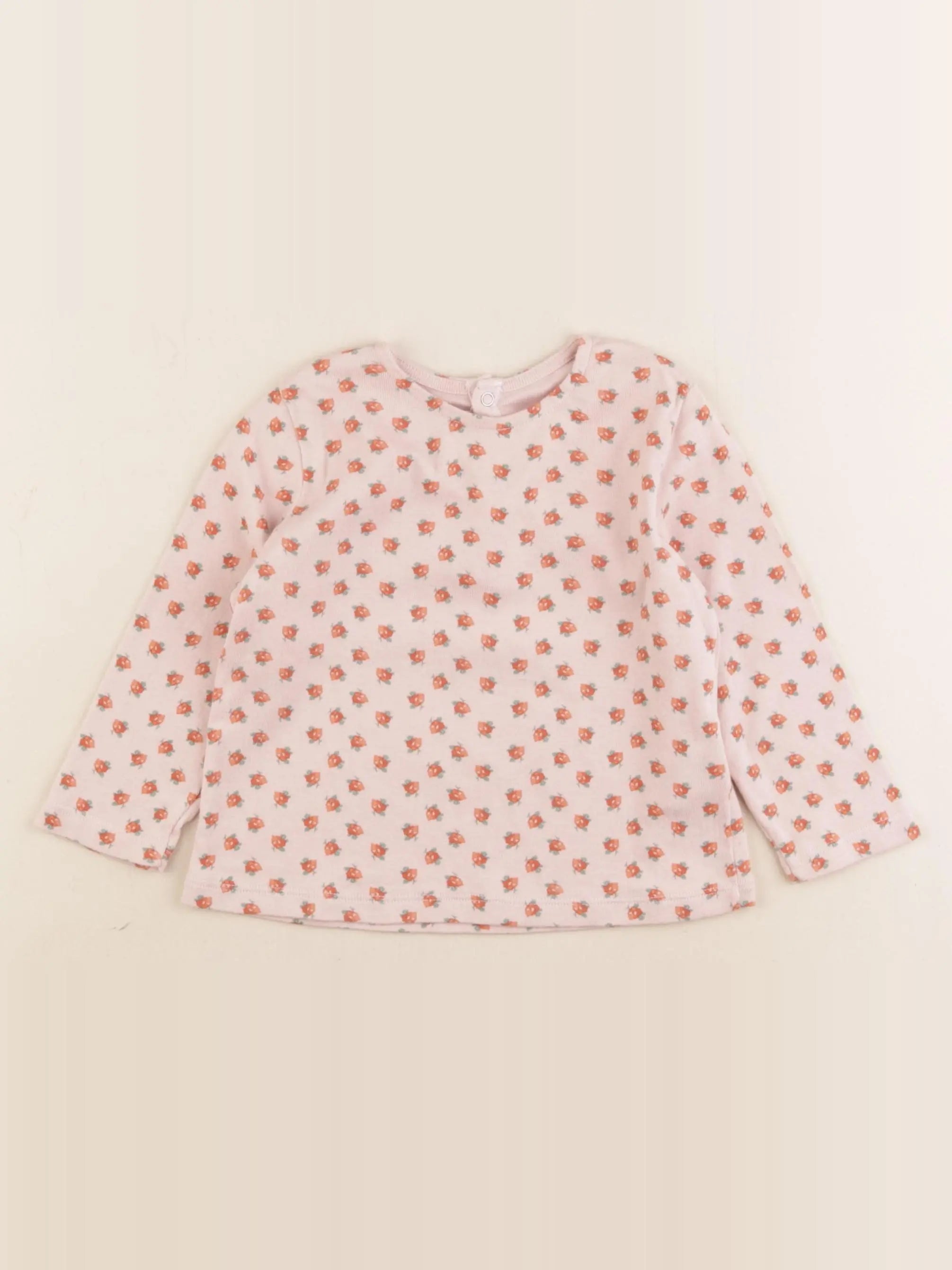 Petit Bateau - tee-shirt rose - 18 mois