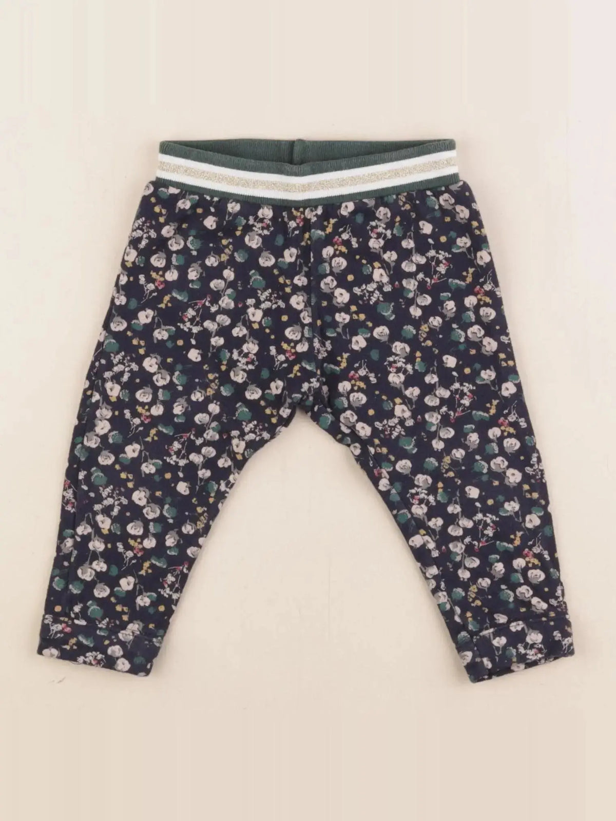 Petit Bateau - pantalon bleu, or - 12 mois